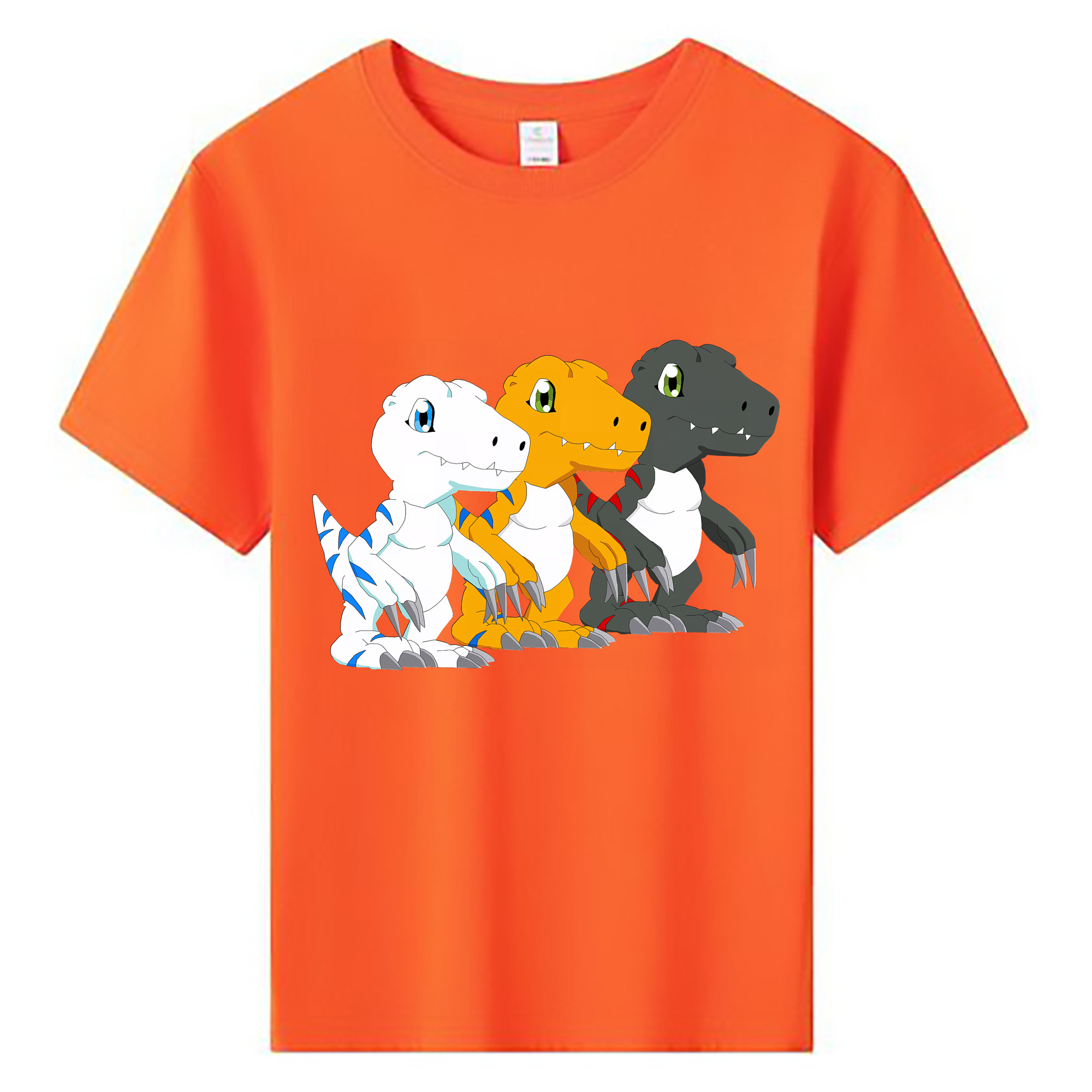 （画像用） Digimon デジタルモンスター/デジモン 綿100％キッズTシャツ（フロントプリント）