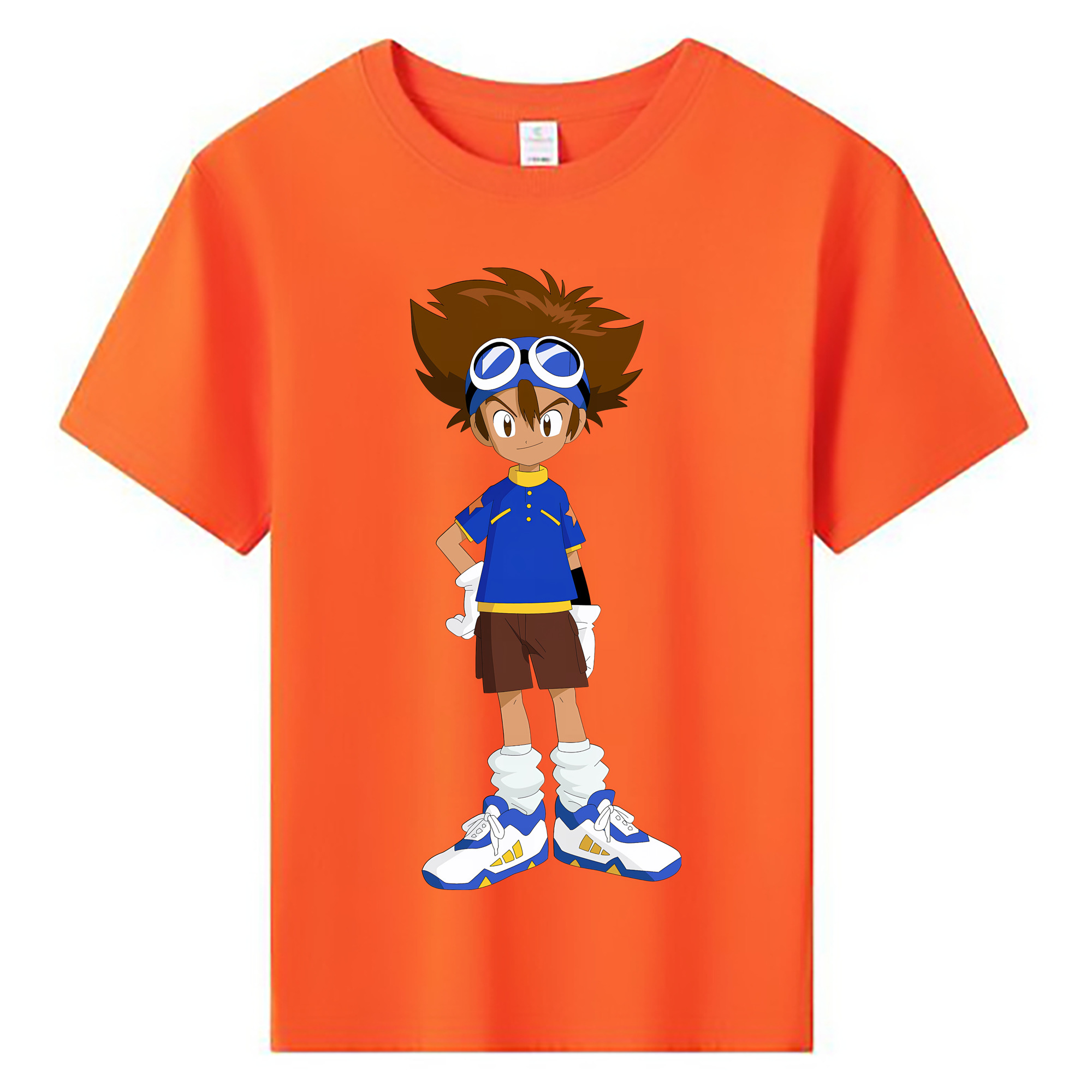 （画像用） Digimon デジタルモンスター/デジモン 綿100％キッズTシャツ（フロントプリント）