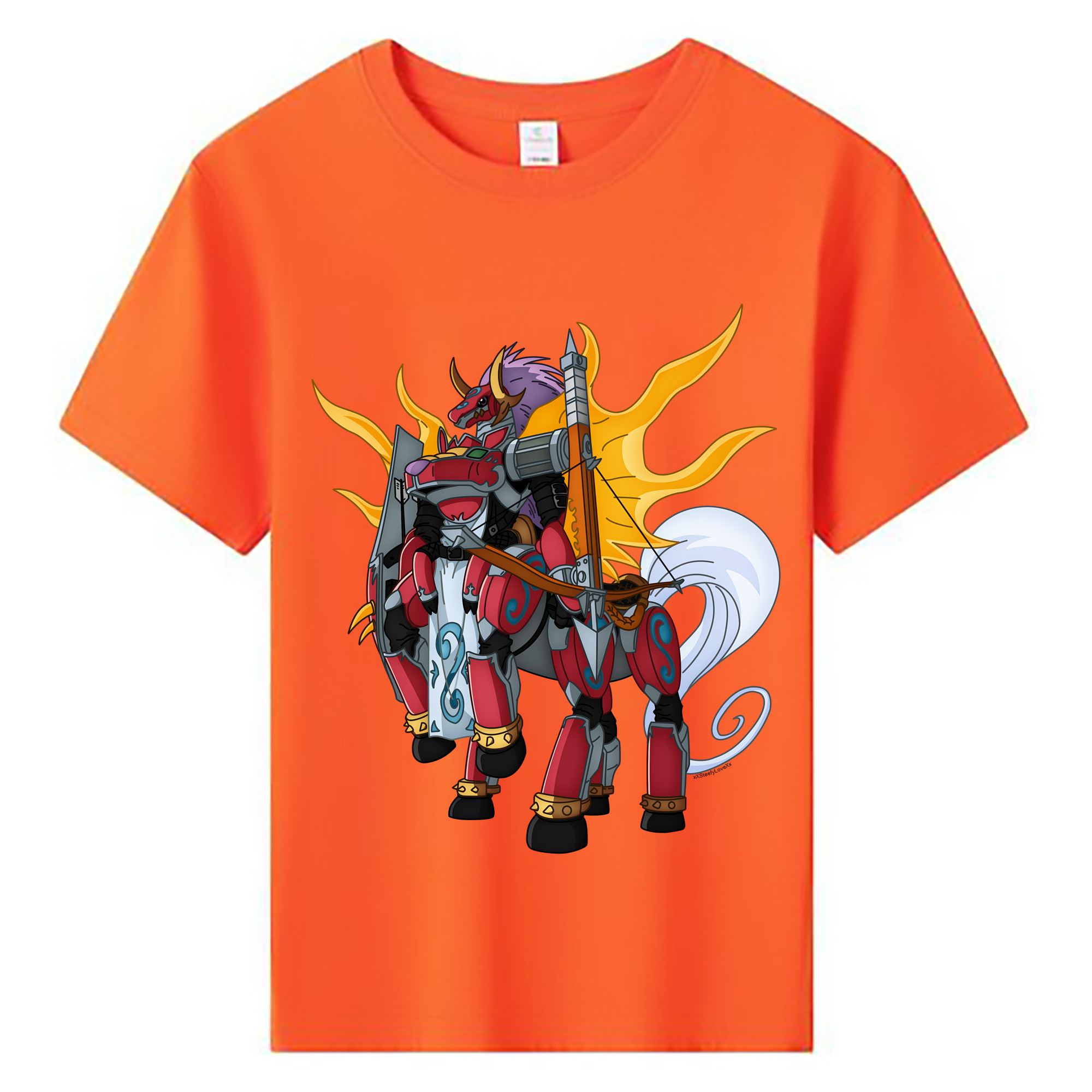 （画像用） Digimon デジタルモンスター/デジモン 綿100％キッズTシャツ（フロントプリント）