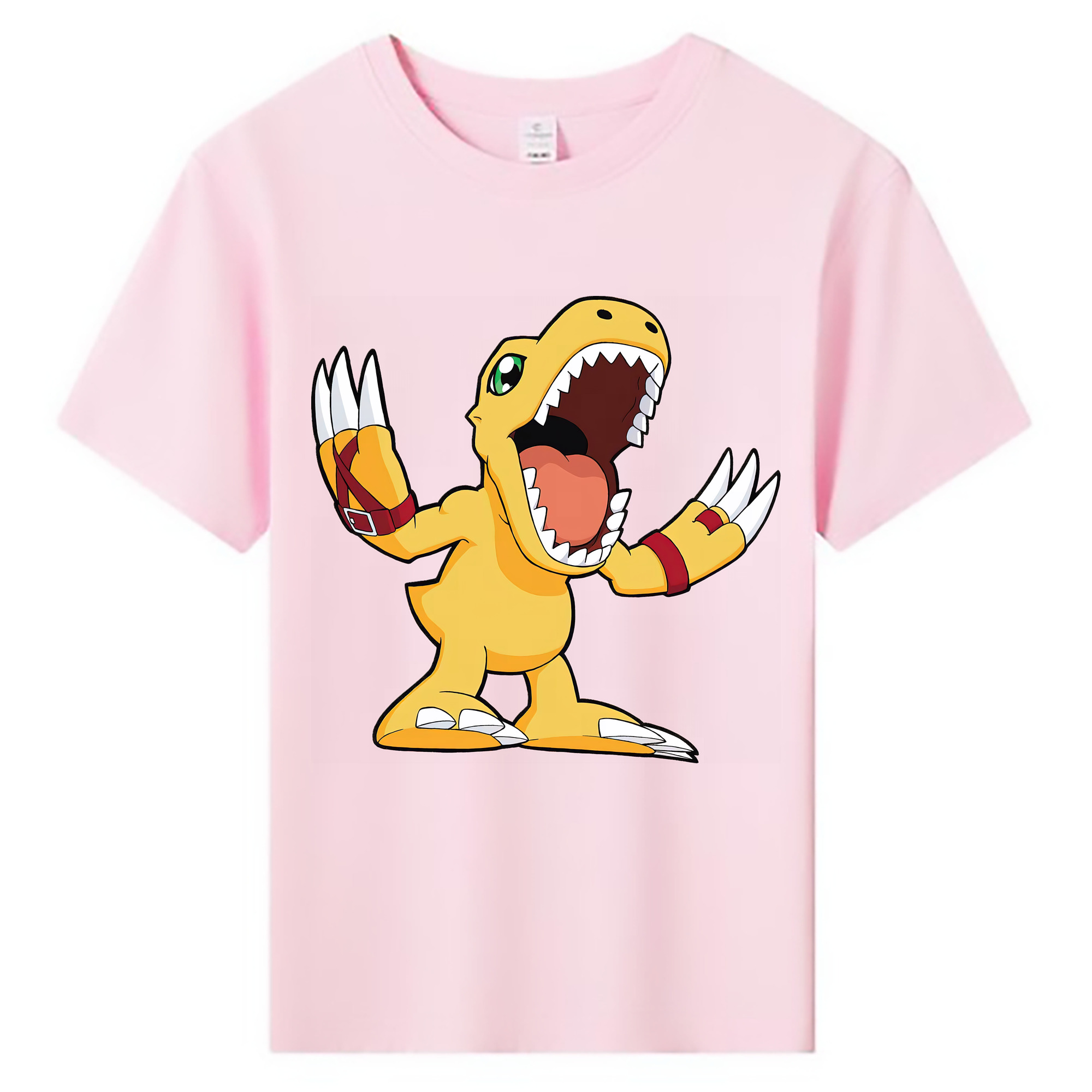 （画像用） Digimon デジタルモンスター/デジモン 綿100％キッズTシャツ（フロントプリント）