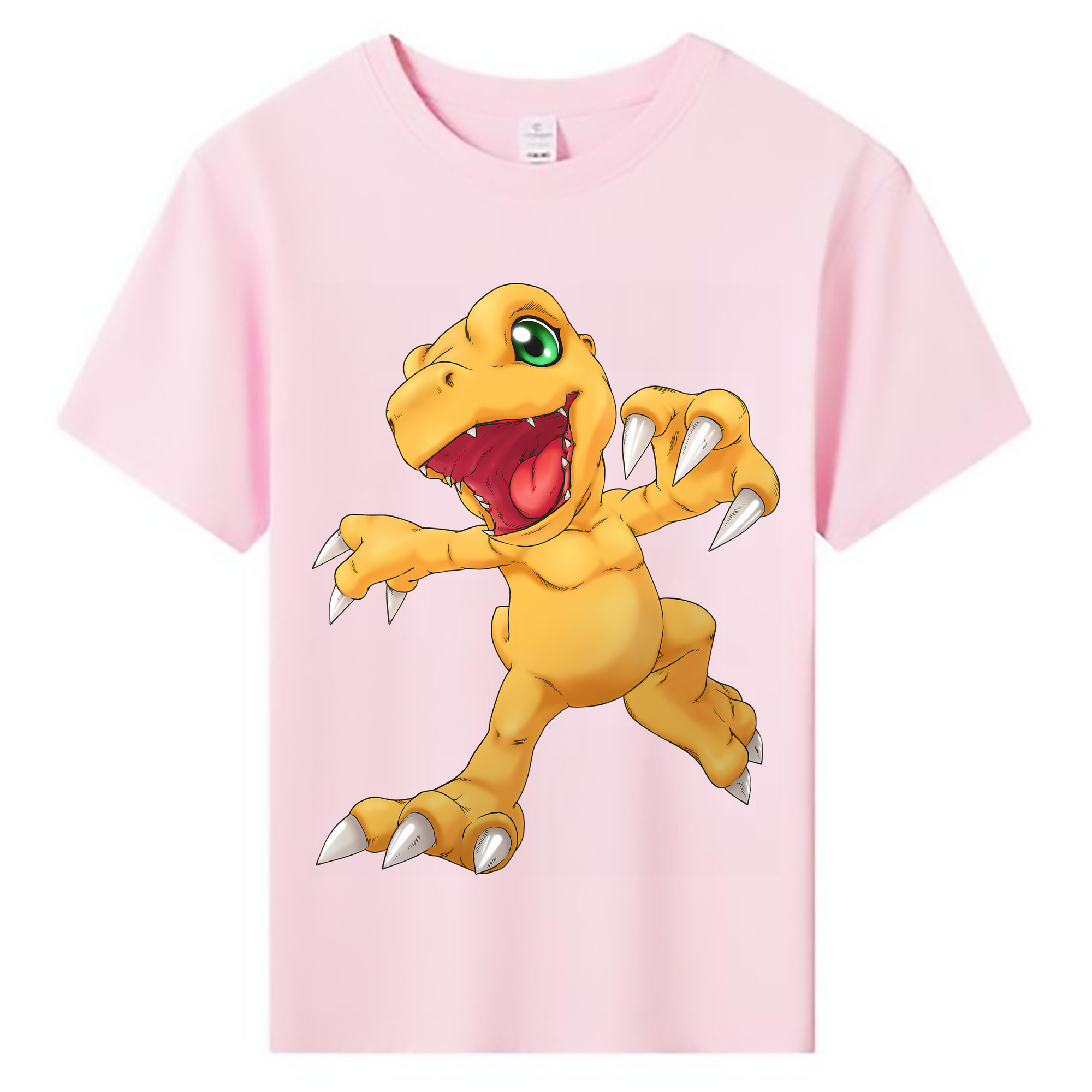 （画像用） Digimon デジタルモンスター/デジモン 綿100％キッズTシャツ（フロントプリント）