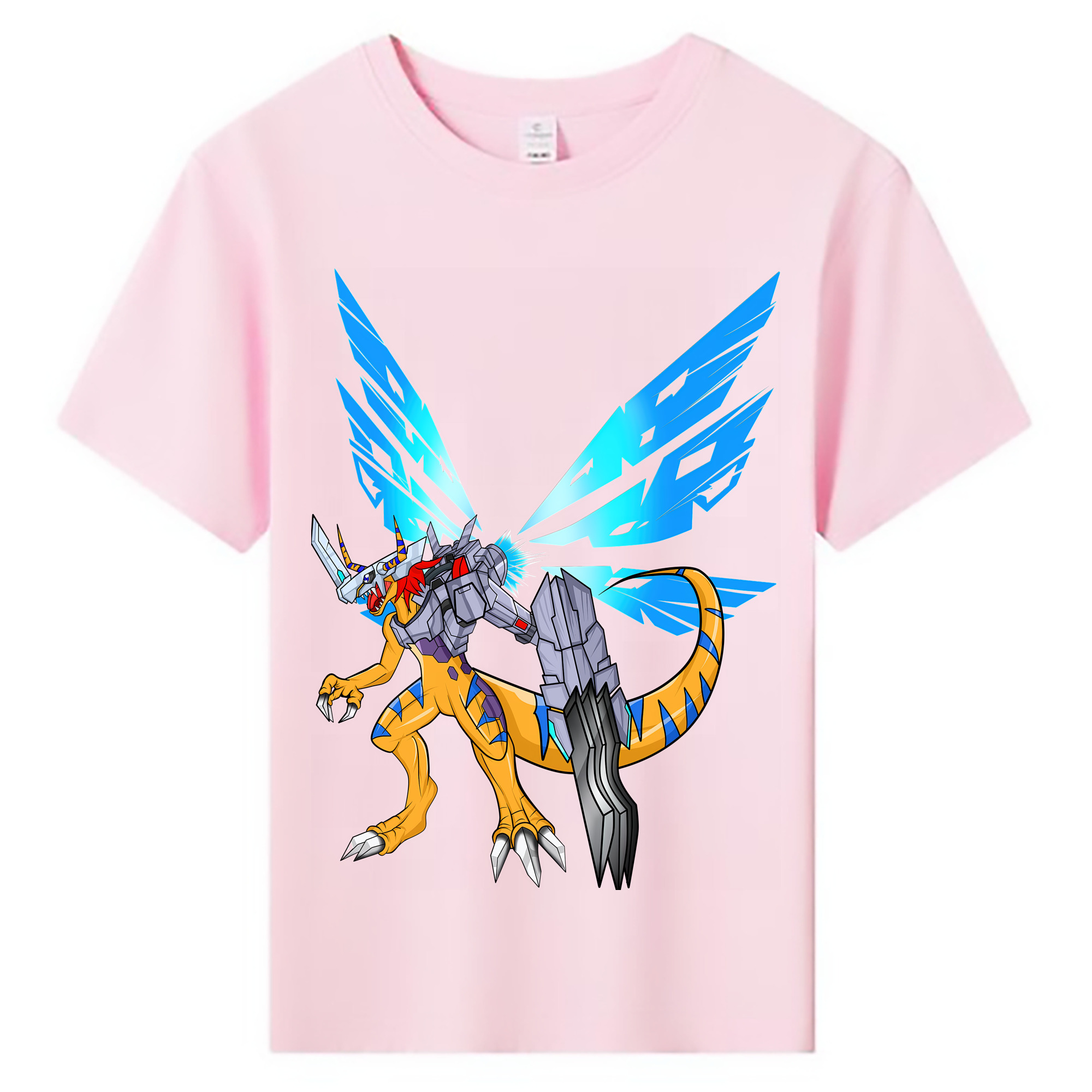 （画像用） Digimon デジタルモンスター/デジモン 綿100％キッズTシャツ（フロントプリント）