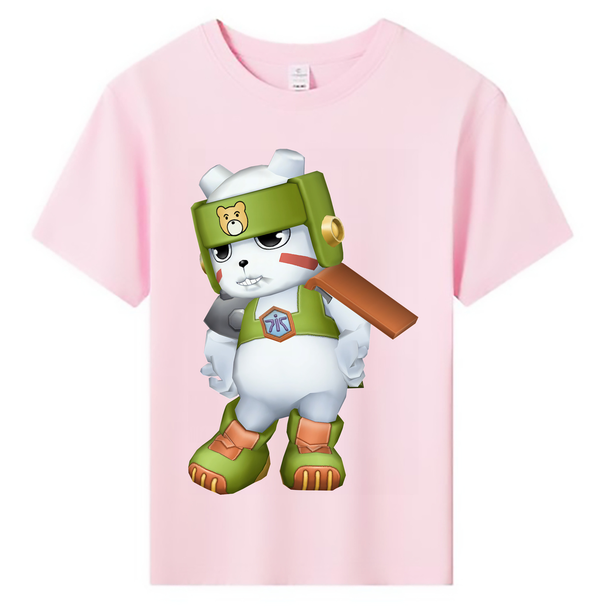（画像用） Digimon デジタルモンスター/デジモン 綿100％キッズTシャツ（フロントプリント）