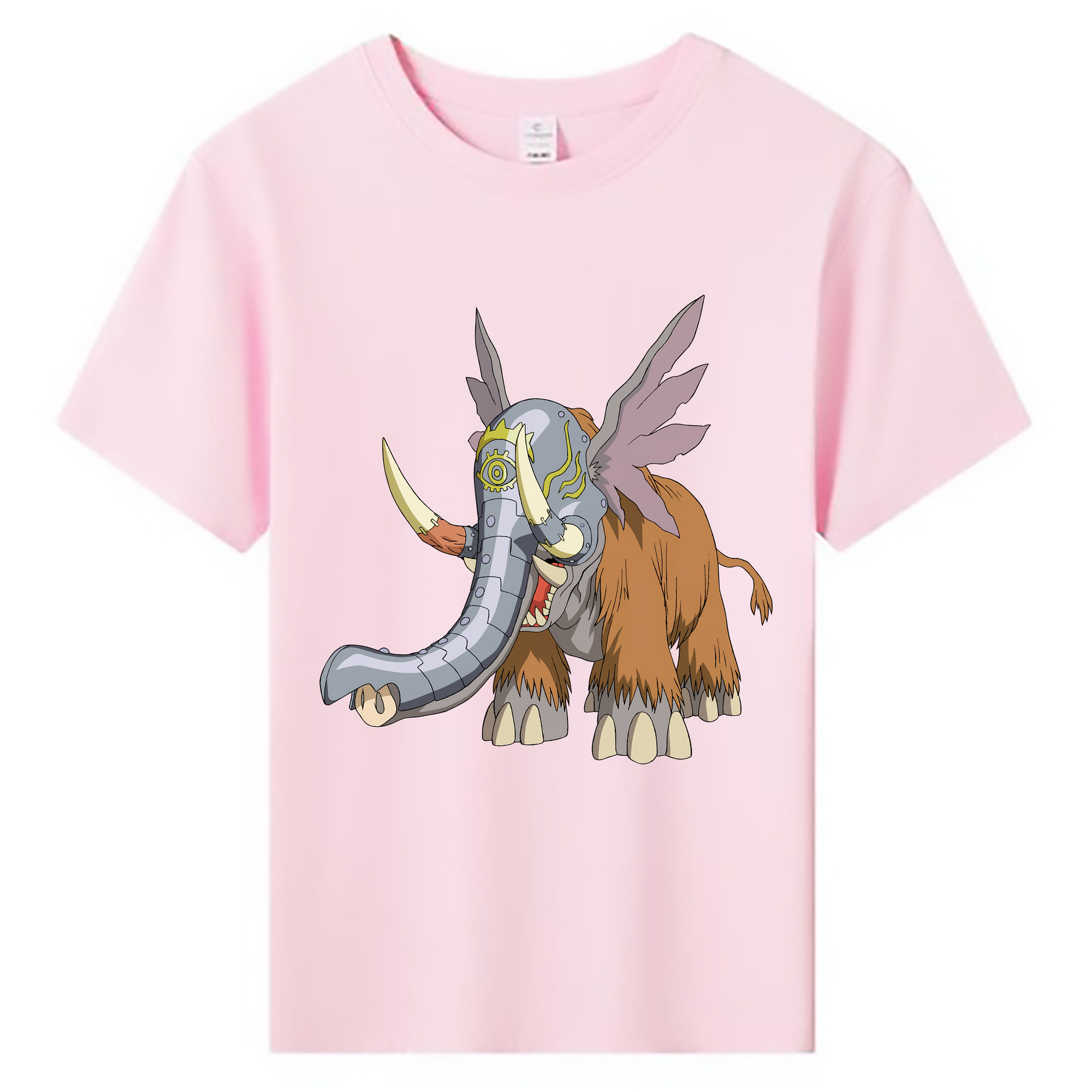 （画像用） Digimon デジタルモンスター/デジモン 綿100％キッズTシャツ（フロントプリント）