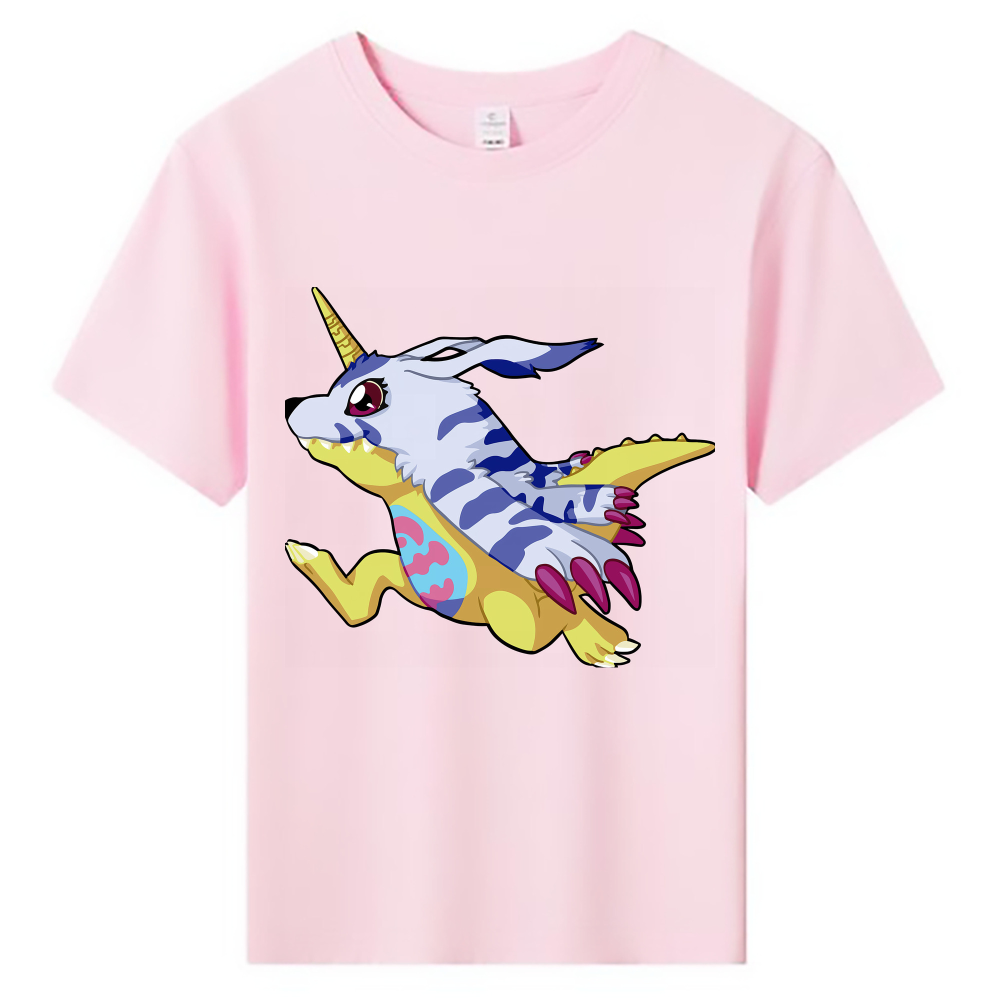 （画像用） Digimon デジタルモンスター/デジモン 綿100％キッズTシャツ（フロントプリント）
