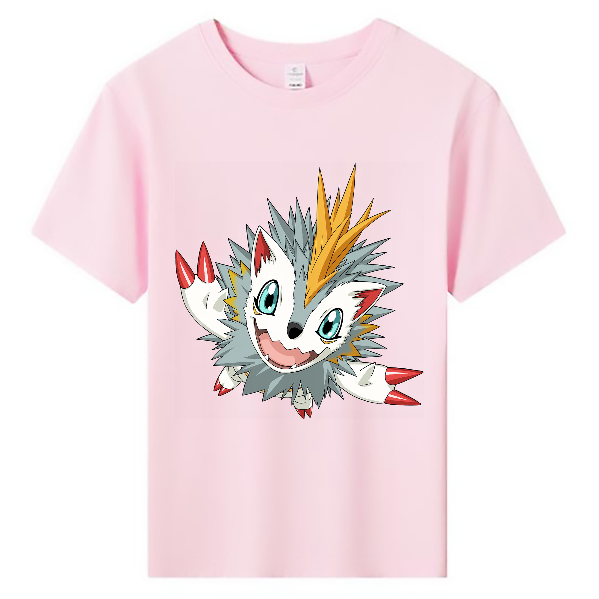 （画像用） Digimon デジタルモンスター/デジモン 綿100％キッズTシャツ（フロントプリント）