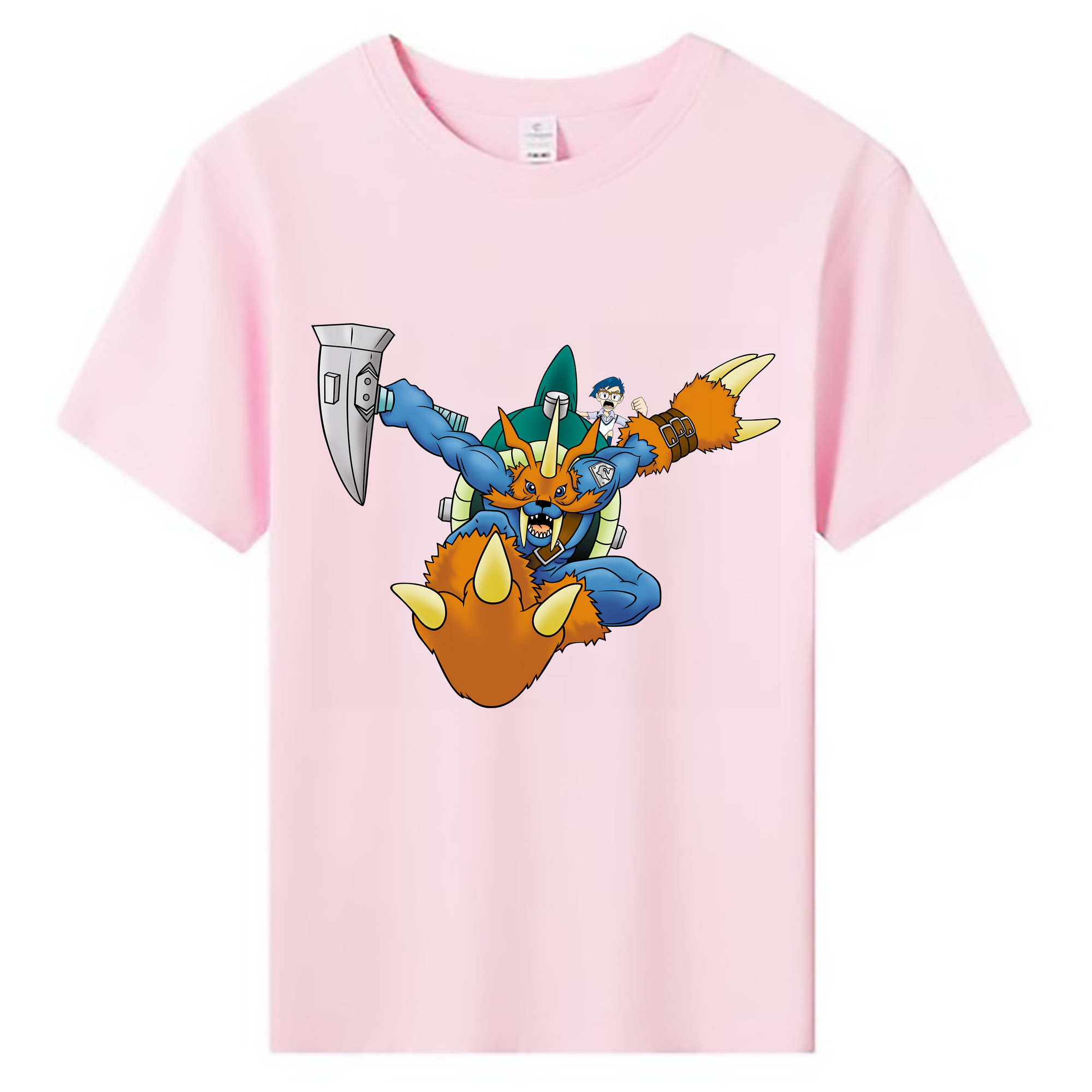 （画像用） Digimon デジタルモンスター/デジモン 綿100％キッズTシャツ（フロントプリント）