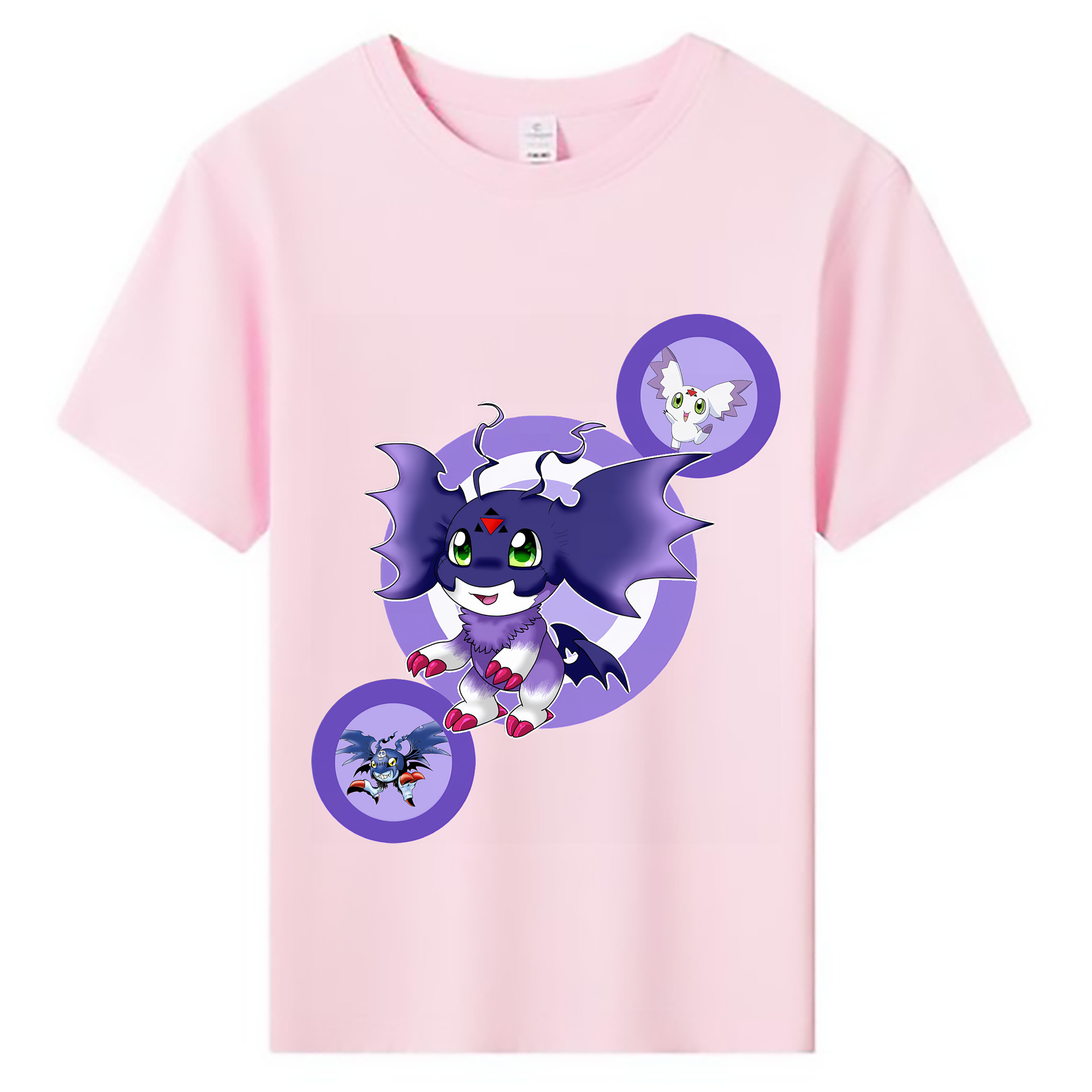 （画像用） Digimon デジタルモンスター/デジモン 綿100％キッズTシャツ（フロントプリント）