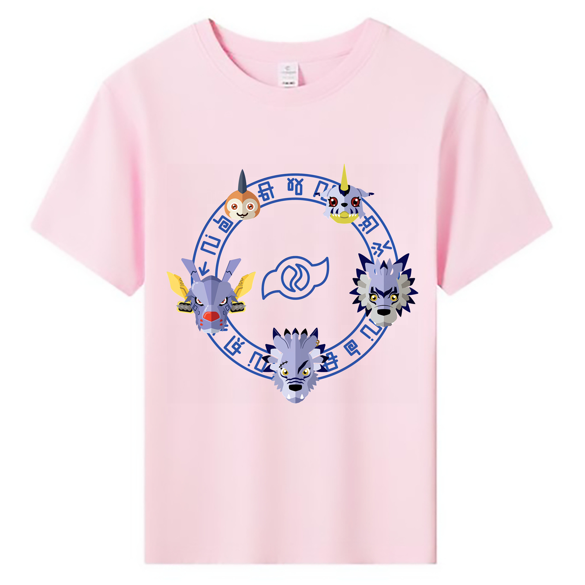 （画像用） Digimon デジタルモンスター/デジモン 綿100％キッズTシャツ（フロントプリント）
