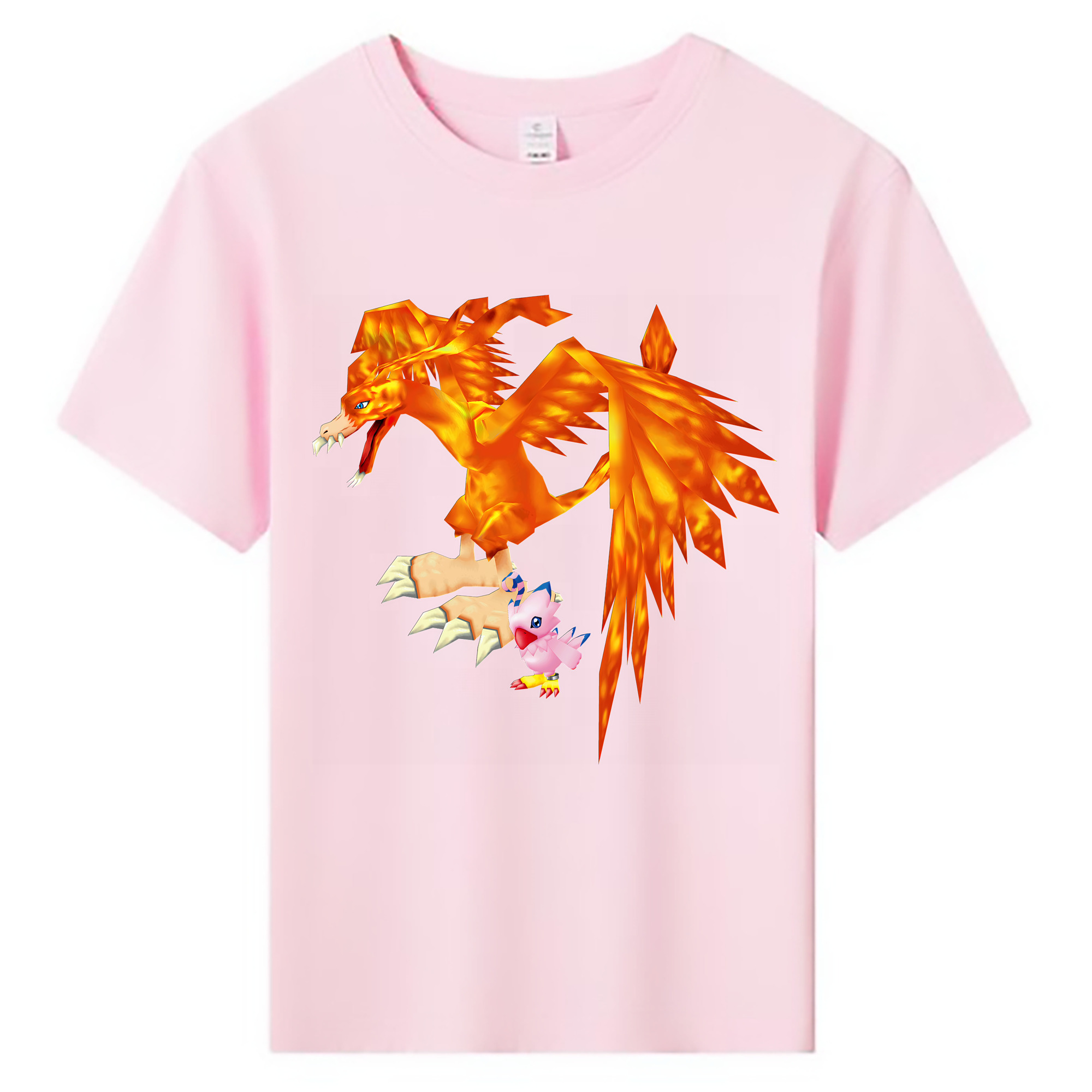 （画像用） Digimon デジタルモンスター/デジモン 綿100％キッズTシャツ（フロントプリント）