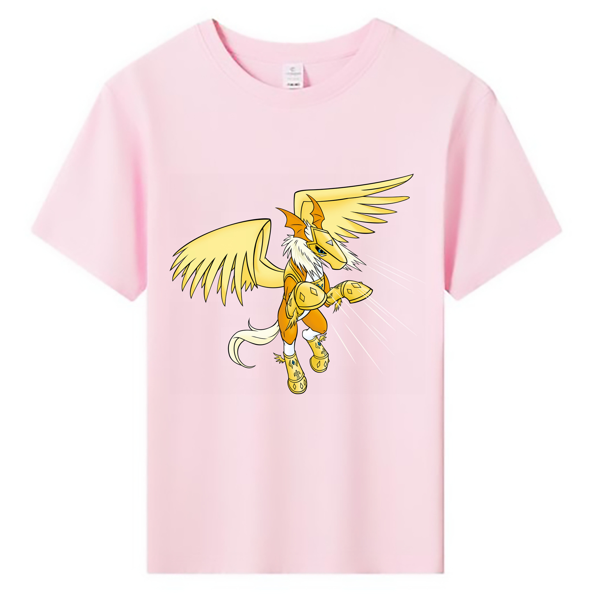 （画像用） Digimon デジタルモンスター/デジモン 綿100％キッズTシャツ（フロントプリント）