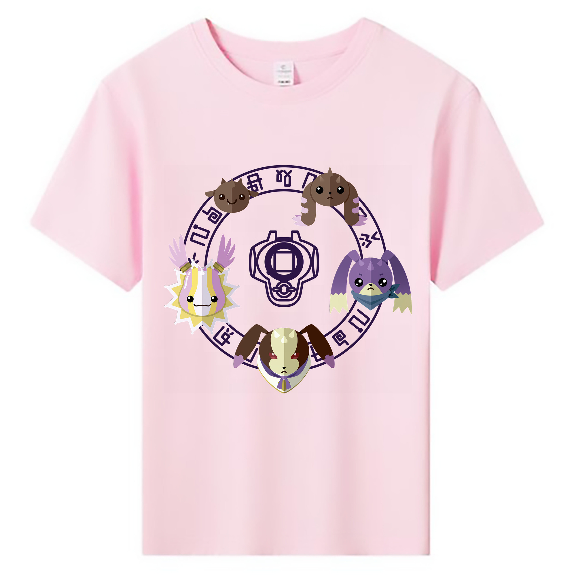 （画像用） Digimon デジタルモンスター/デジモン 綿100％キッズTシャツ（フロントプリント）
