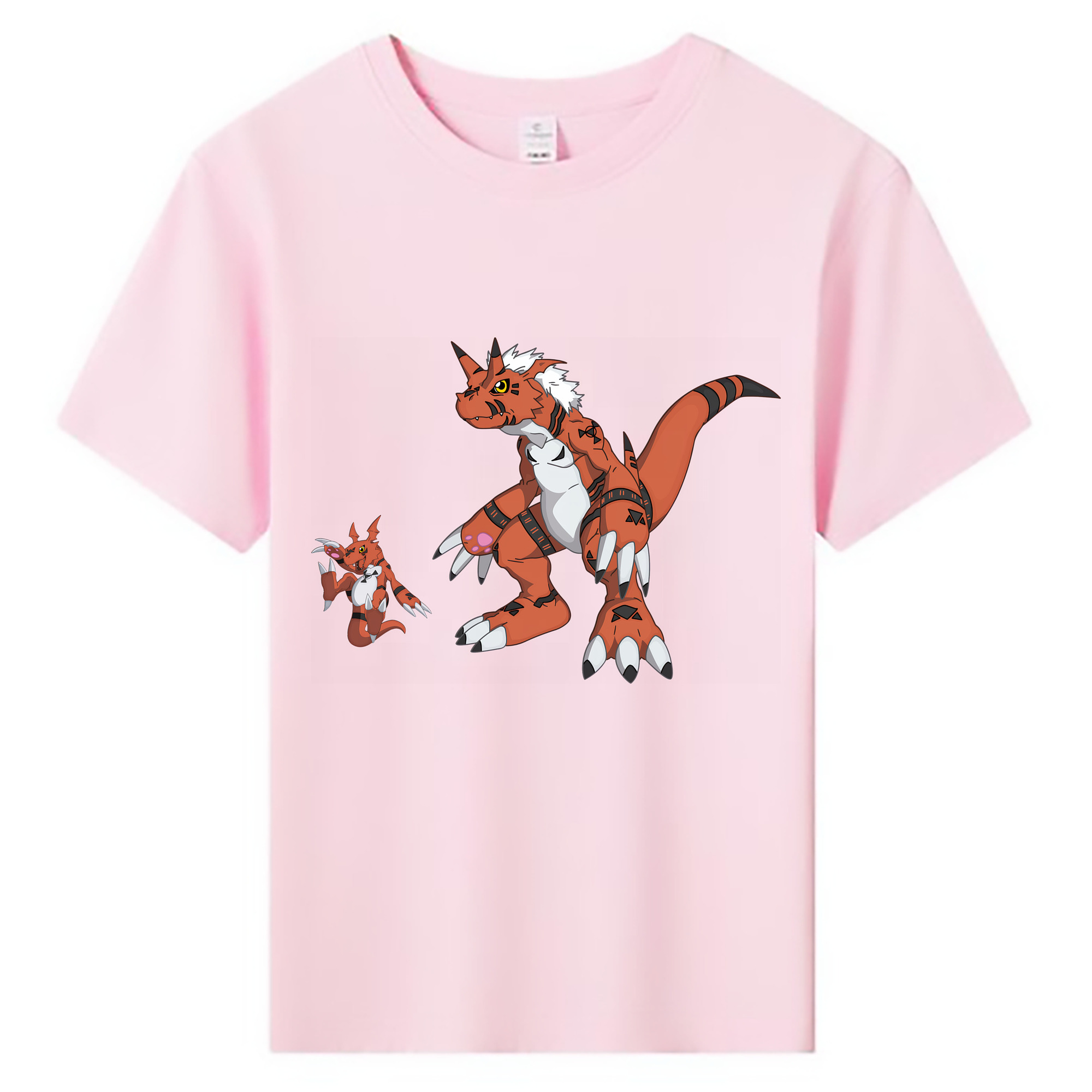 （画像用） Digimon デジタルモンスター/デジモン 綿100％キッズTシャツ（フロントプリント）