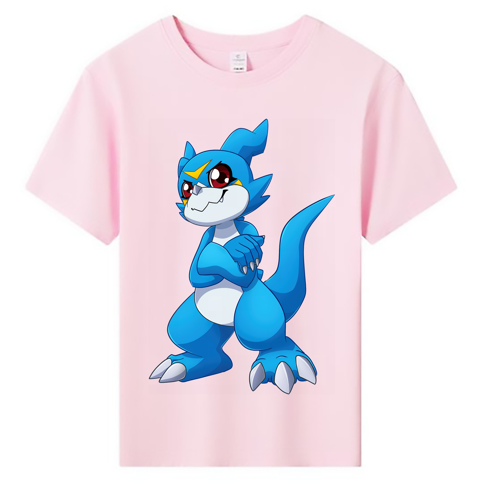 （画像用） Digimon デジタルモンスター/デジモン 綿100％キッズTシャツ（フロントプリント）