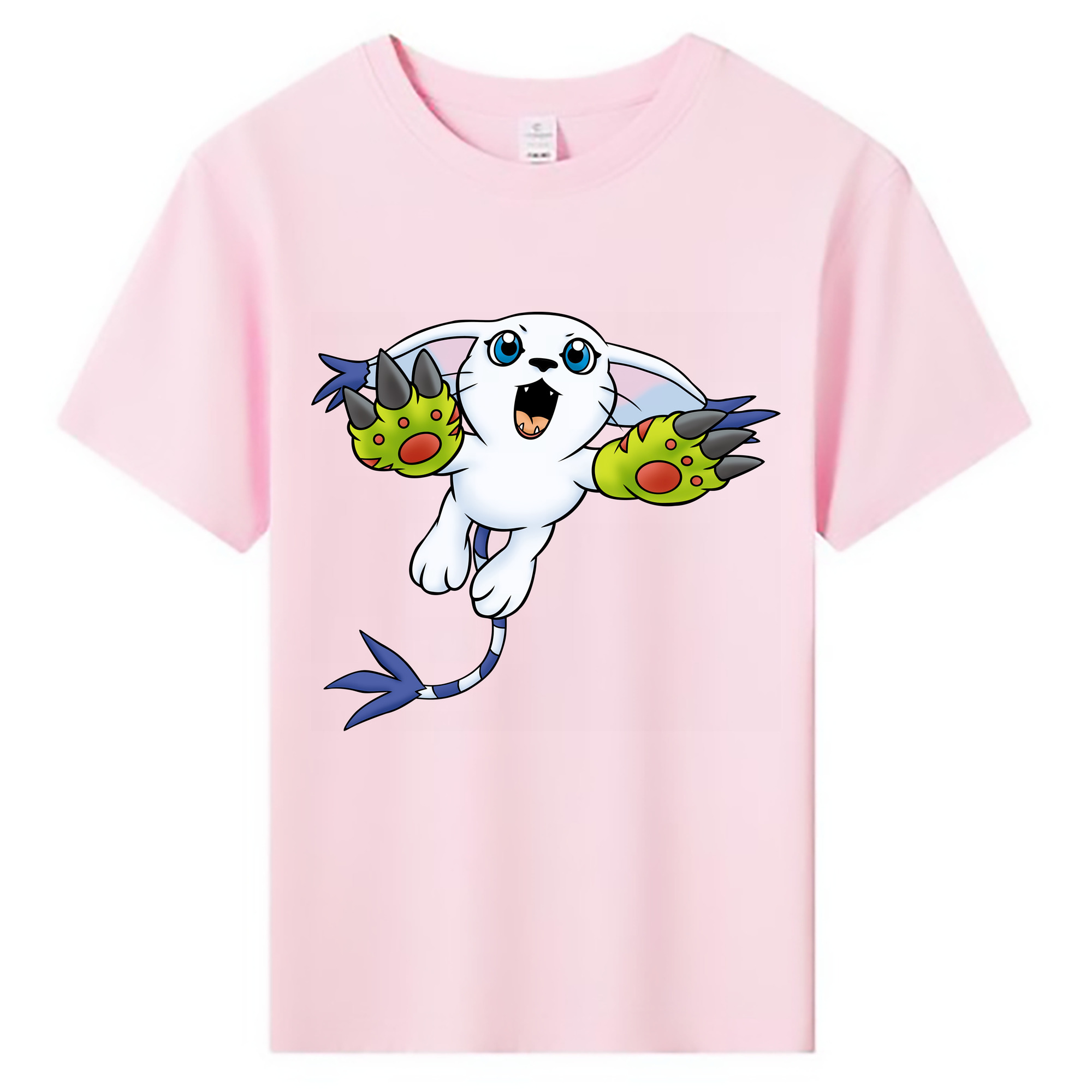 （画像用） Digimon デジタルモンスター/デジモン 綿100％キッズTシャツ（フロントプリント）