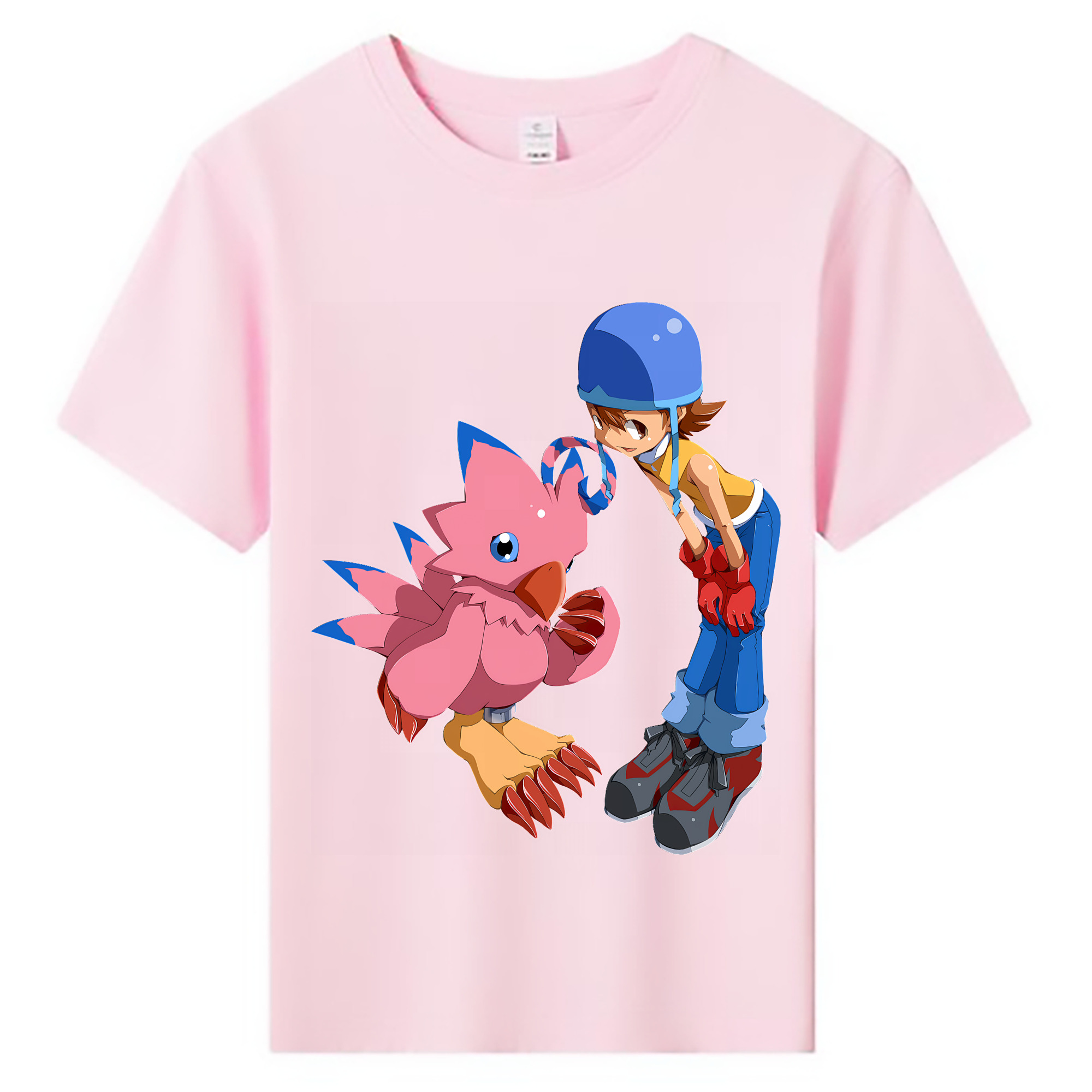 （画像用） Digimon デジタルモンスター/デジモン 綿100％キッズTシャツ（フロントプリント）