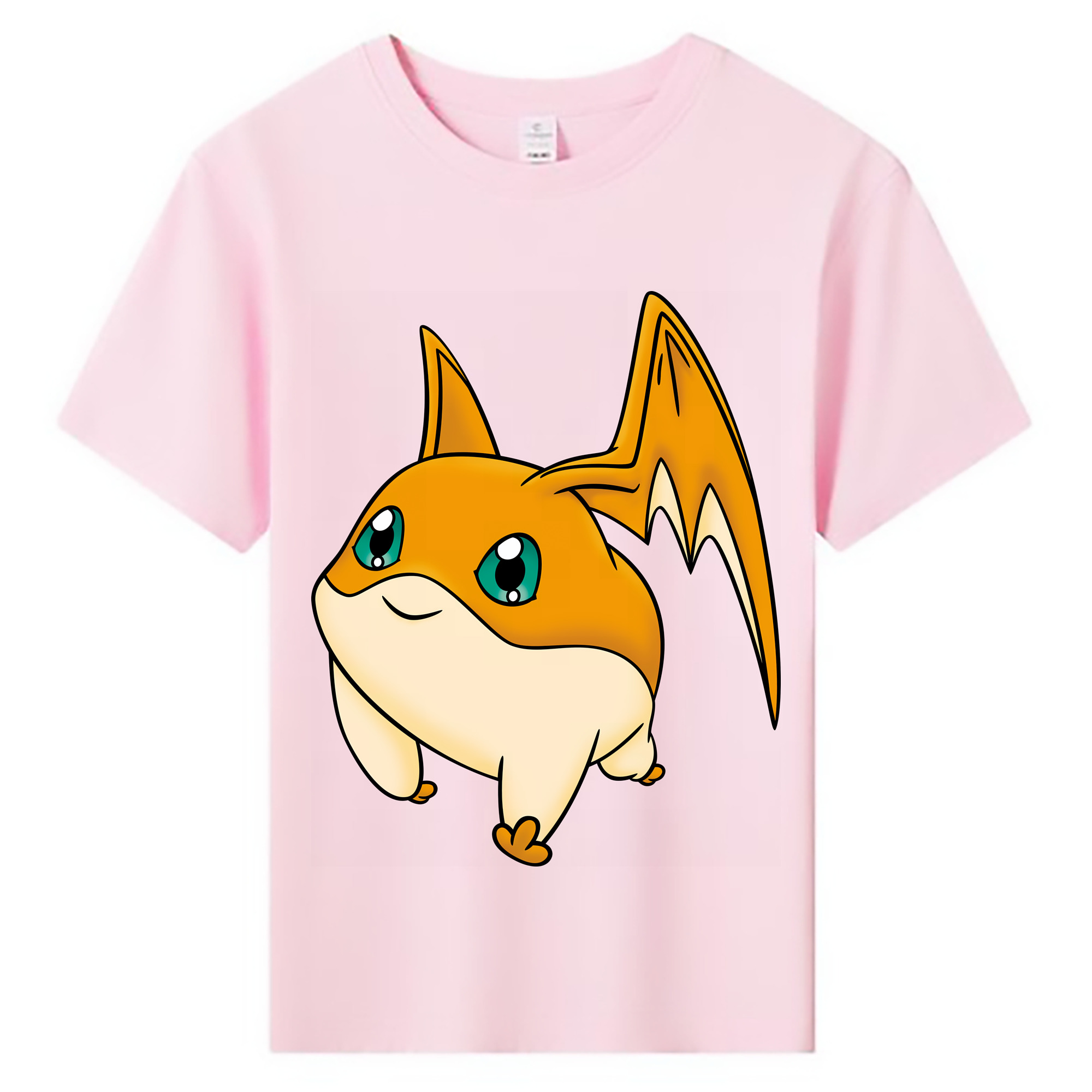 （画像用） Digimon デジタルモンスター/デジモン 綿100％キッズTシャツ（フロントプリント）