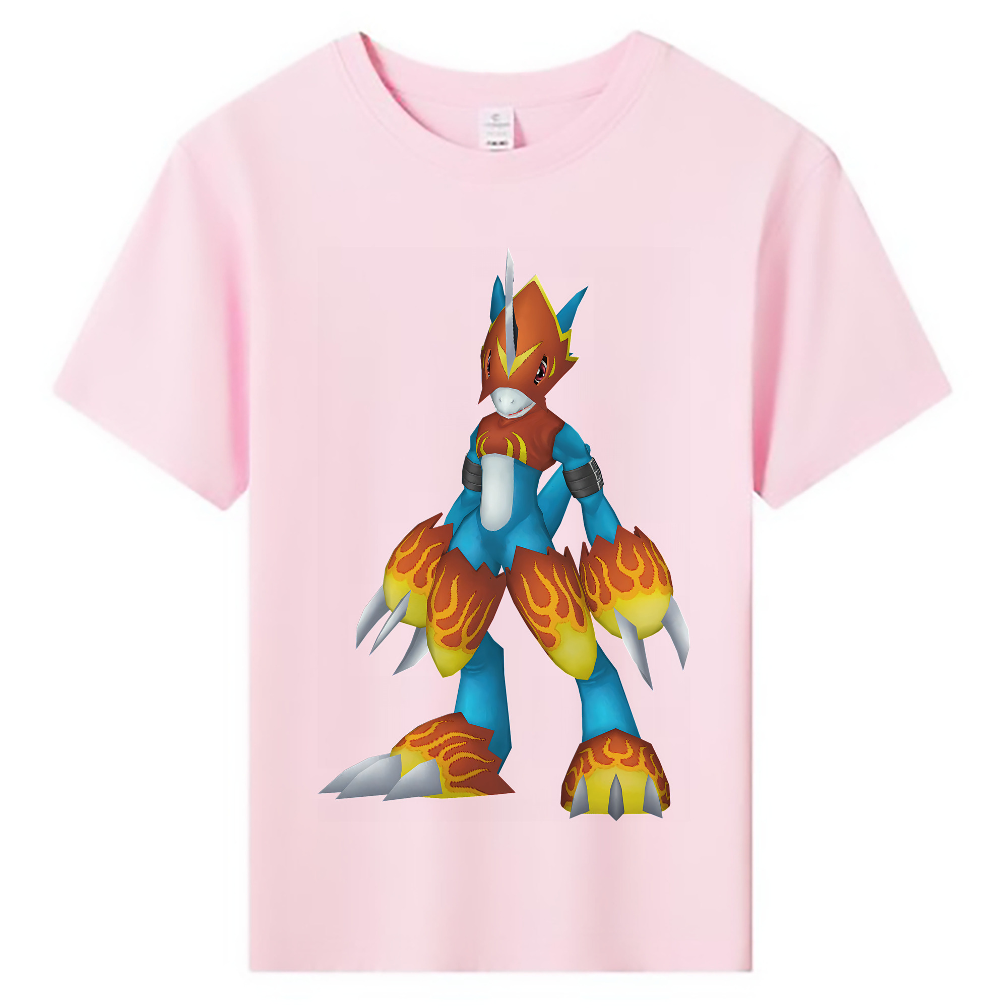 （画像用） Digimon デジタルモンスター/デジモン 綿100％キッズTシャツ（フロントプリント）