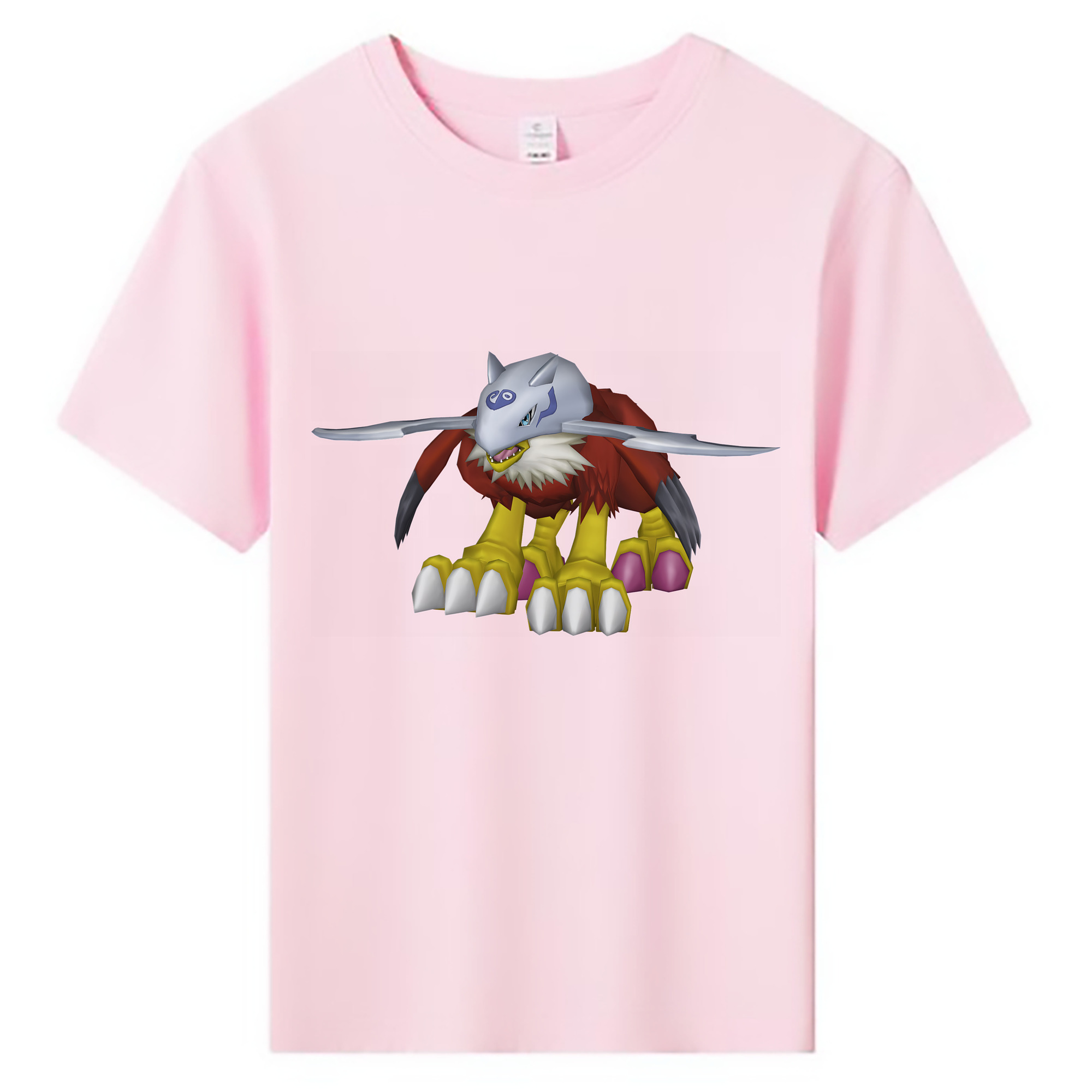 （画像用） Digimon デジタルモンスター/デジモン 綿100％キッズTシャツ（フロントプリント）
