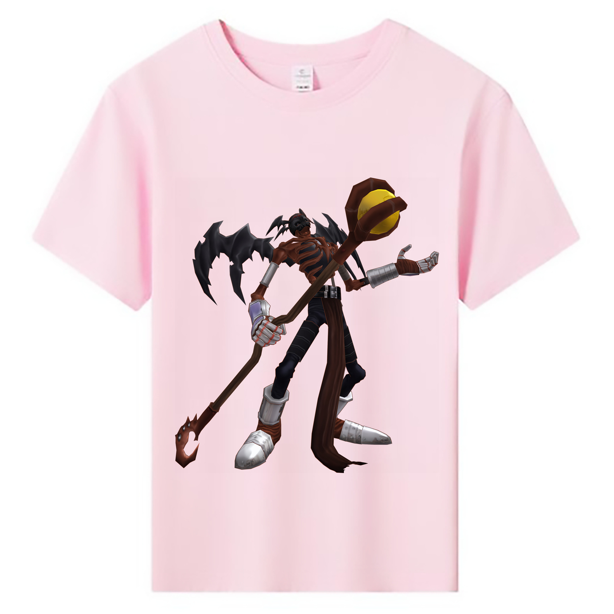 （画像用） Digimon デジタルモンスター/デジモン 綿100％キッズTシャツ（フロントプリント）