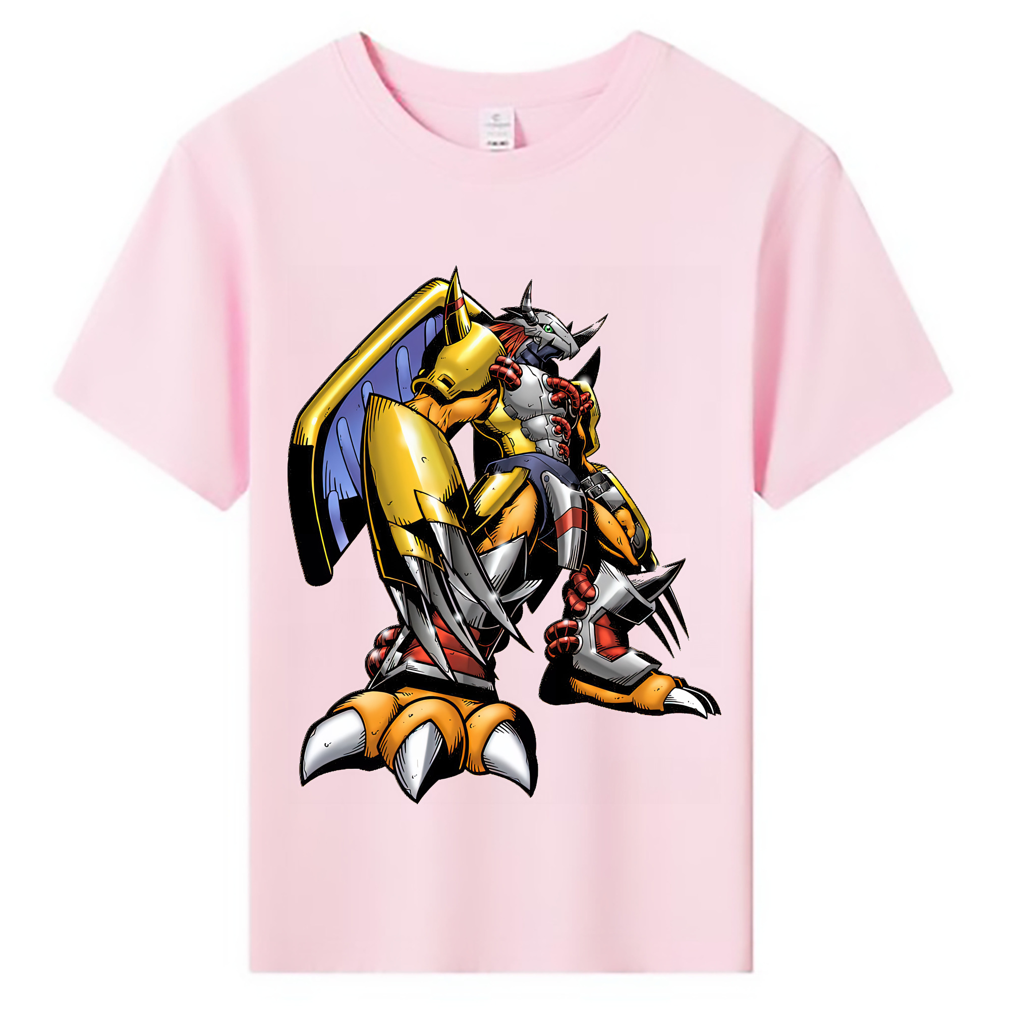 （画像用） Digimon デジタルモンスター/デジモン 綿100％キッズTシャツ（フロントプリント）