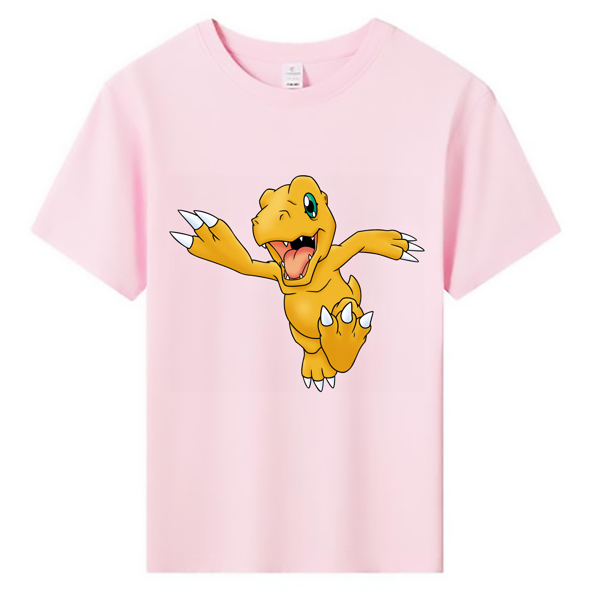（画像用） Digimon デジタルモンスター/デジモン 綿100％キッズTシャツ（フロントプリント）