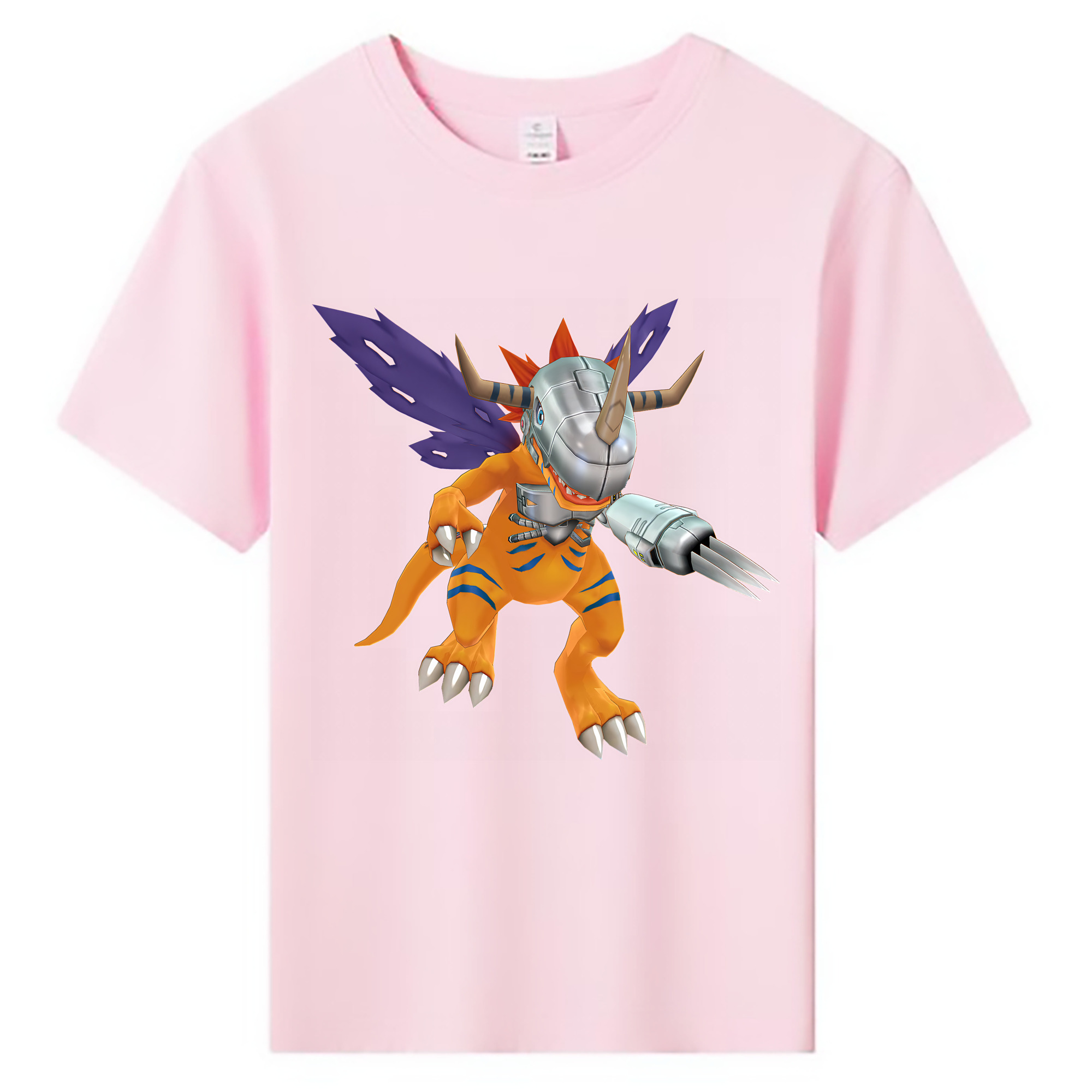 （画像用） Digimon デジタルモンスター/デジモン 綿100％キッズTシャツ（フロントプリント）