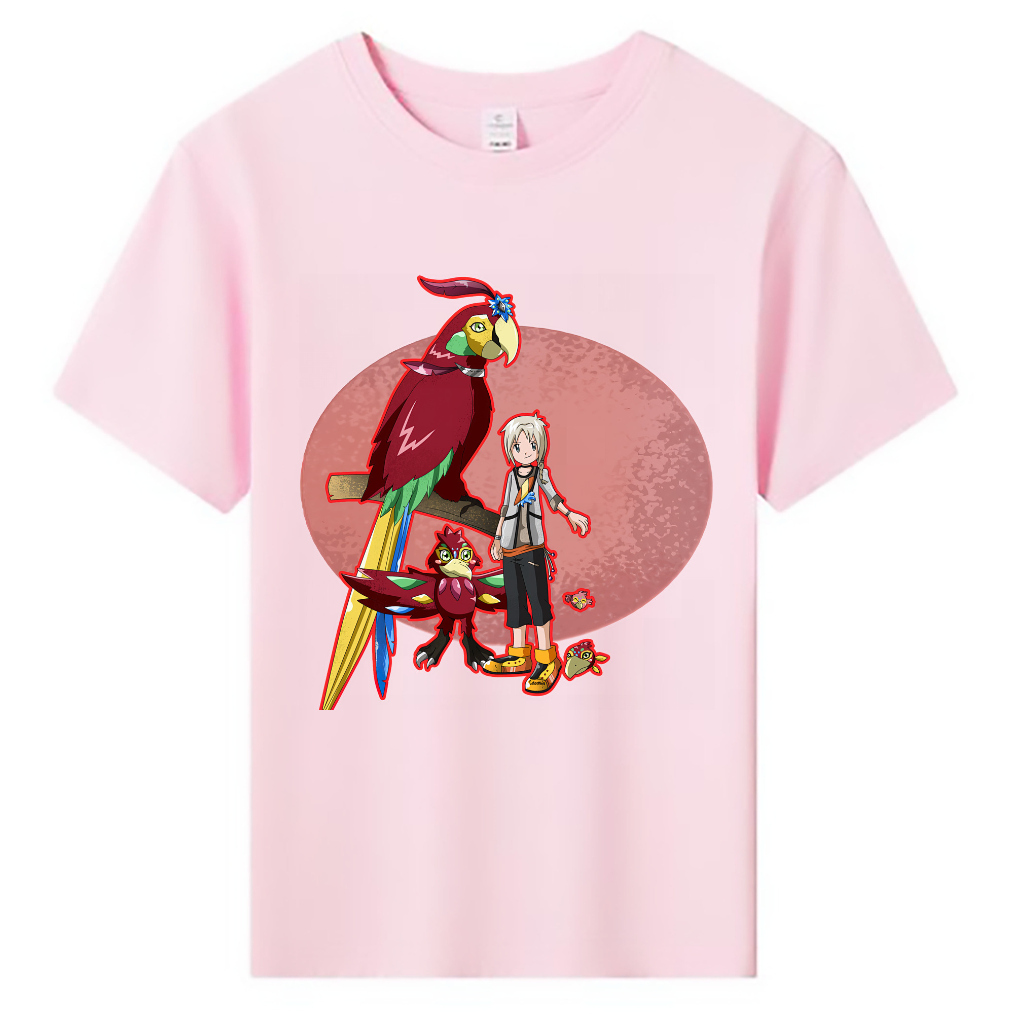 （画像用） Digimon デジタルモンスター/デジモン 綿100％キッズTシャツ（フロントプリント）