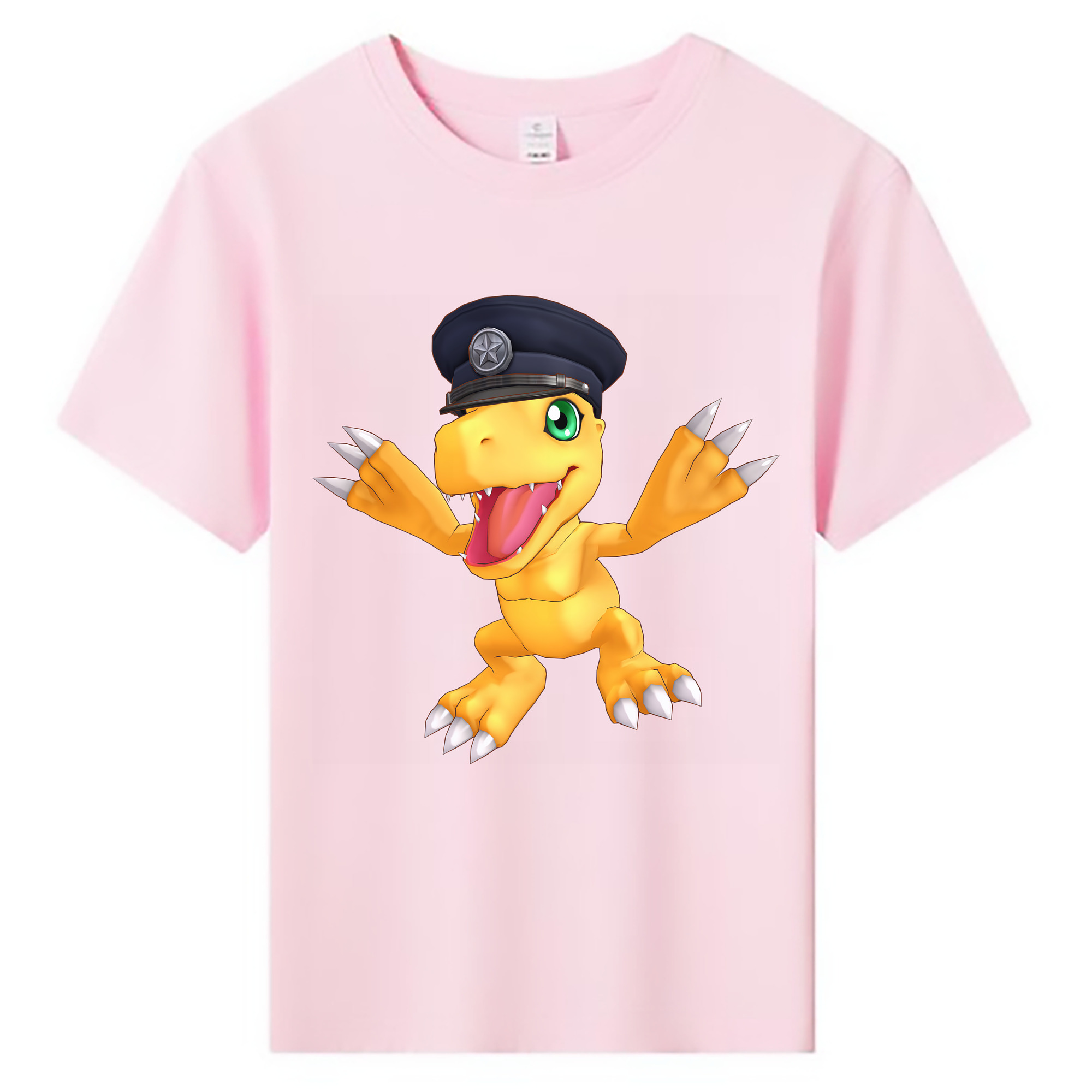 （画像用） Digimon デジタルモンスター/デジモン 綿100％キッズTシャツ（フロントプリント）