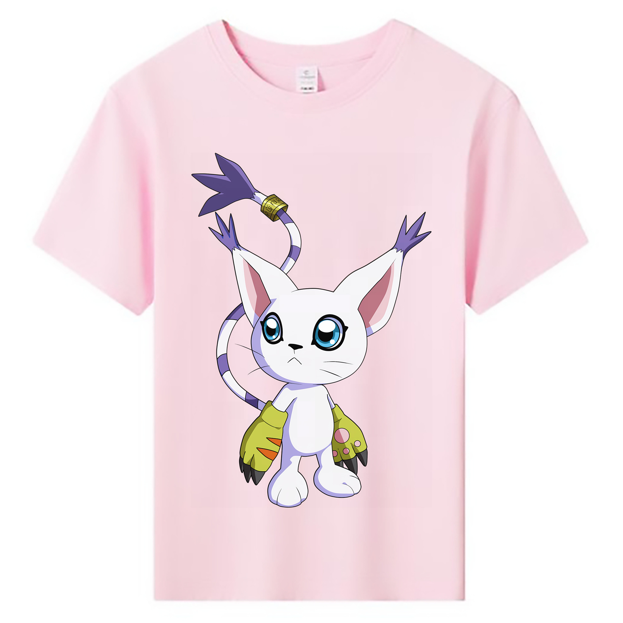 （画像用） Digimon デジタルモンスター/デジモン 綿100％キッズTシャツ（フロントプリント）