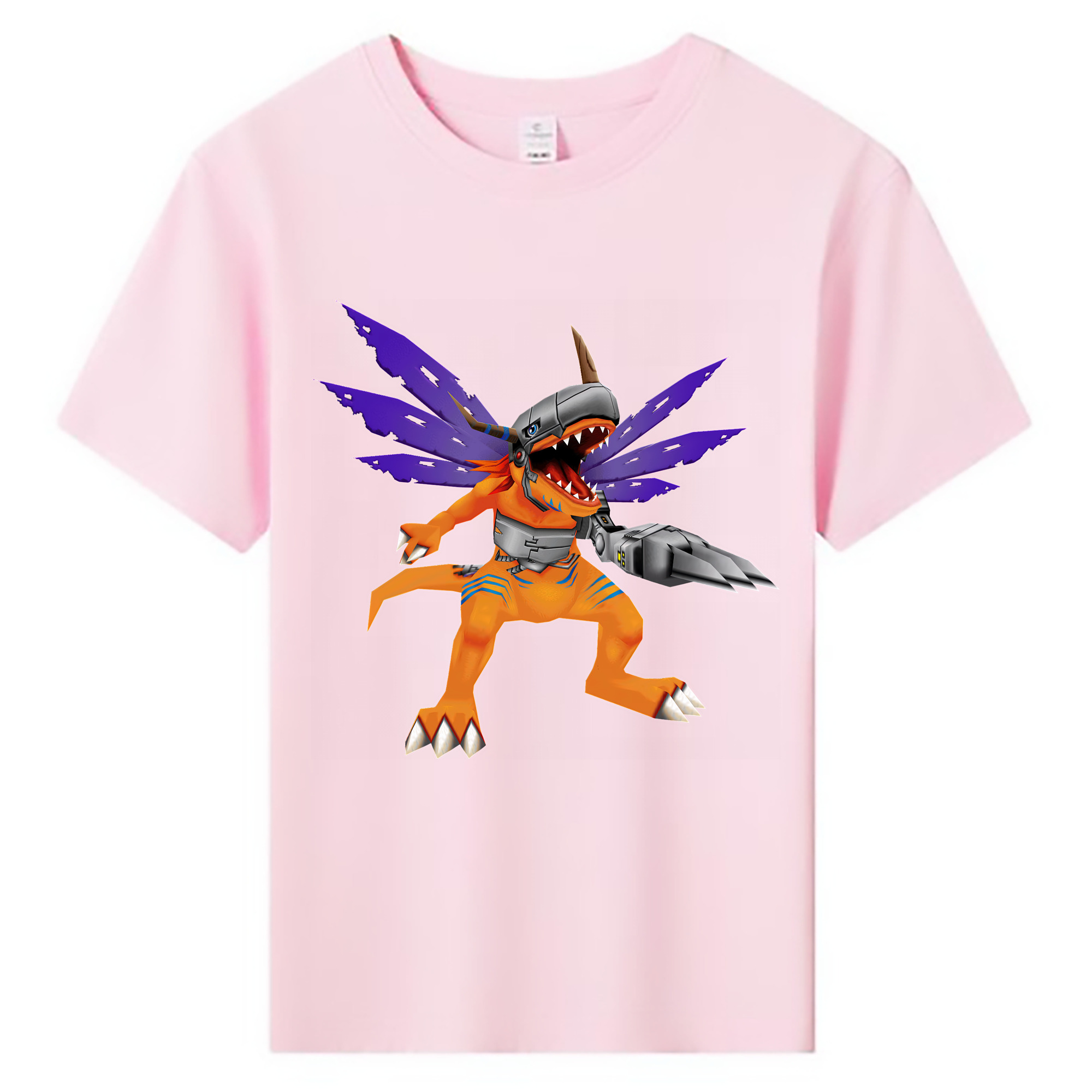（画像用） Digimon デジタルモンスター/デジモン 綿100％キッズTシャツ（フロントプリント）