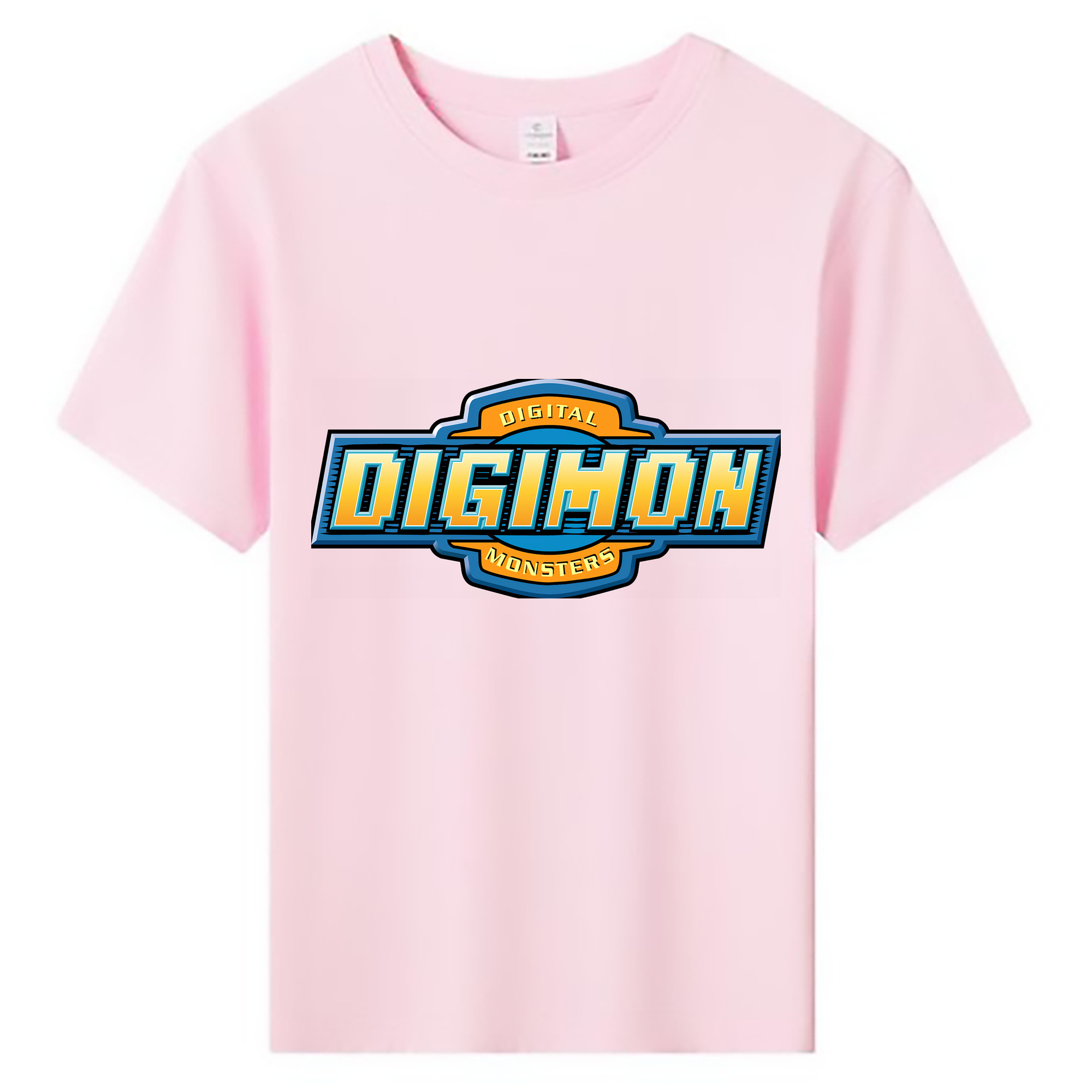 （画像用） Digimon デジタルモンスター/デジモン 綿100％キッズTシャツ（フロントプリント）