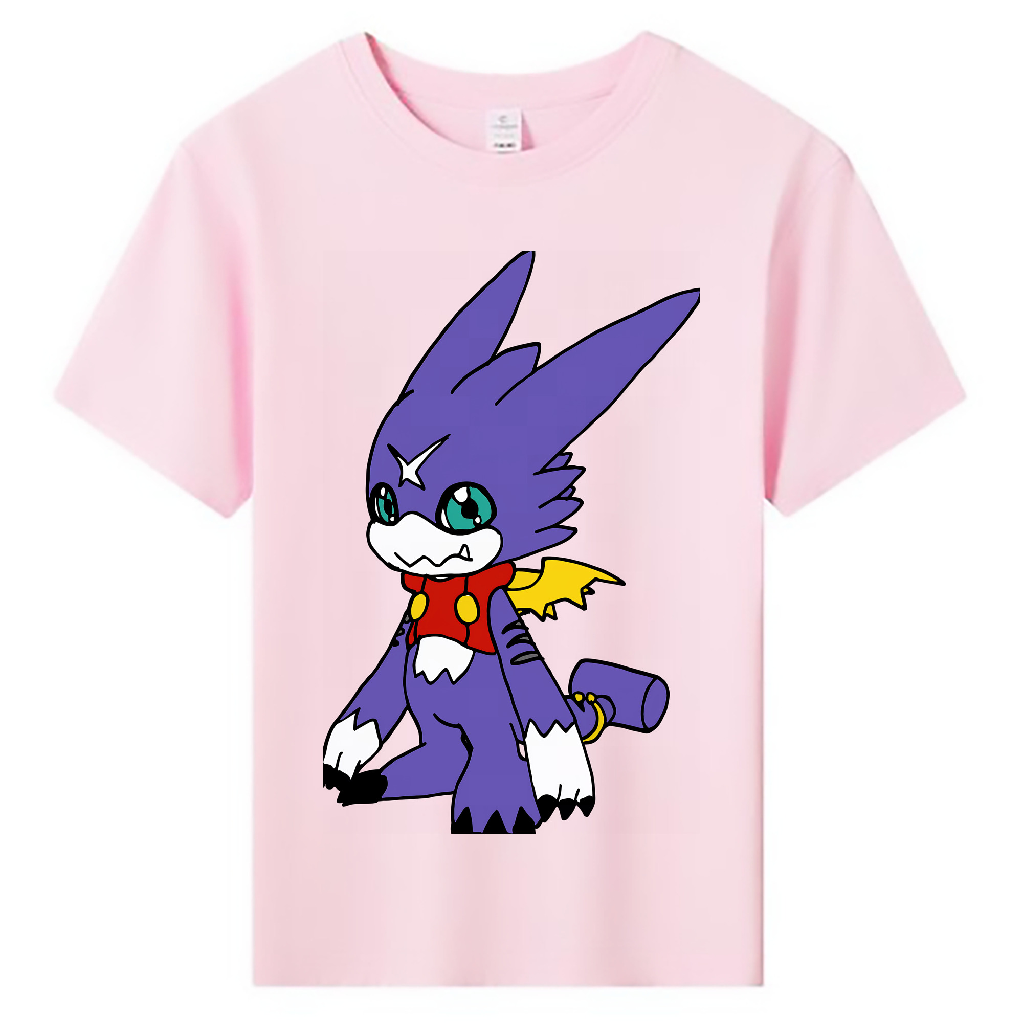 （画像用） Digimon デジタルモンスター/デジモン 綿100％キッズTシャツ（フロントプリント）