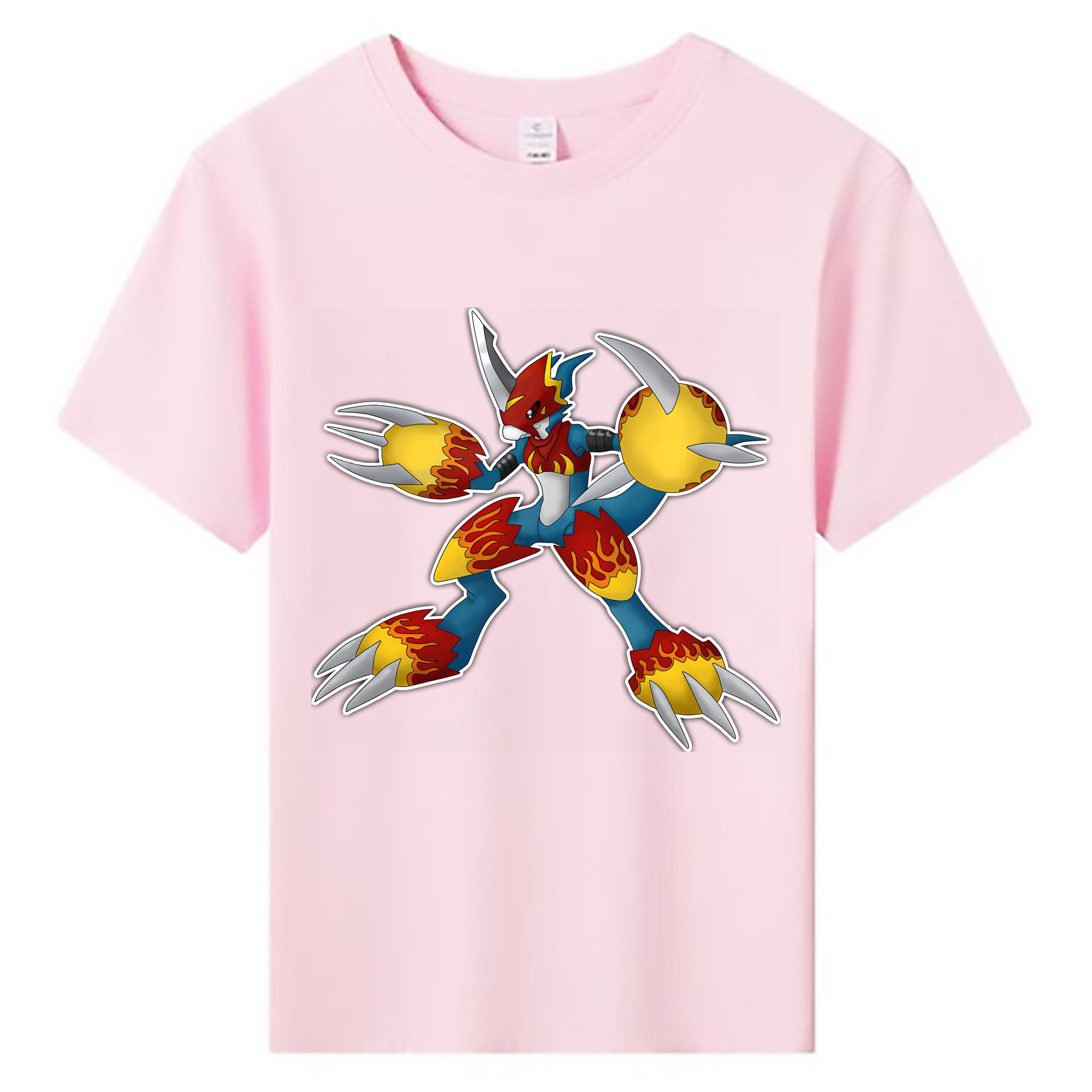 （画像用） Digimon デジタルモンスター/デジモン 綿100％キッズTシャツ（フロントプリント）
