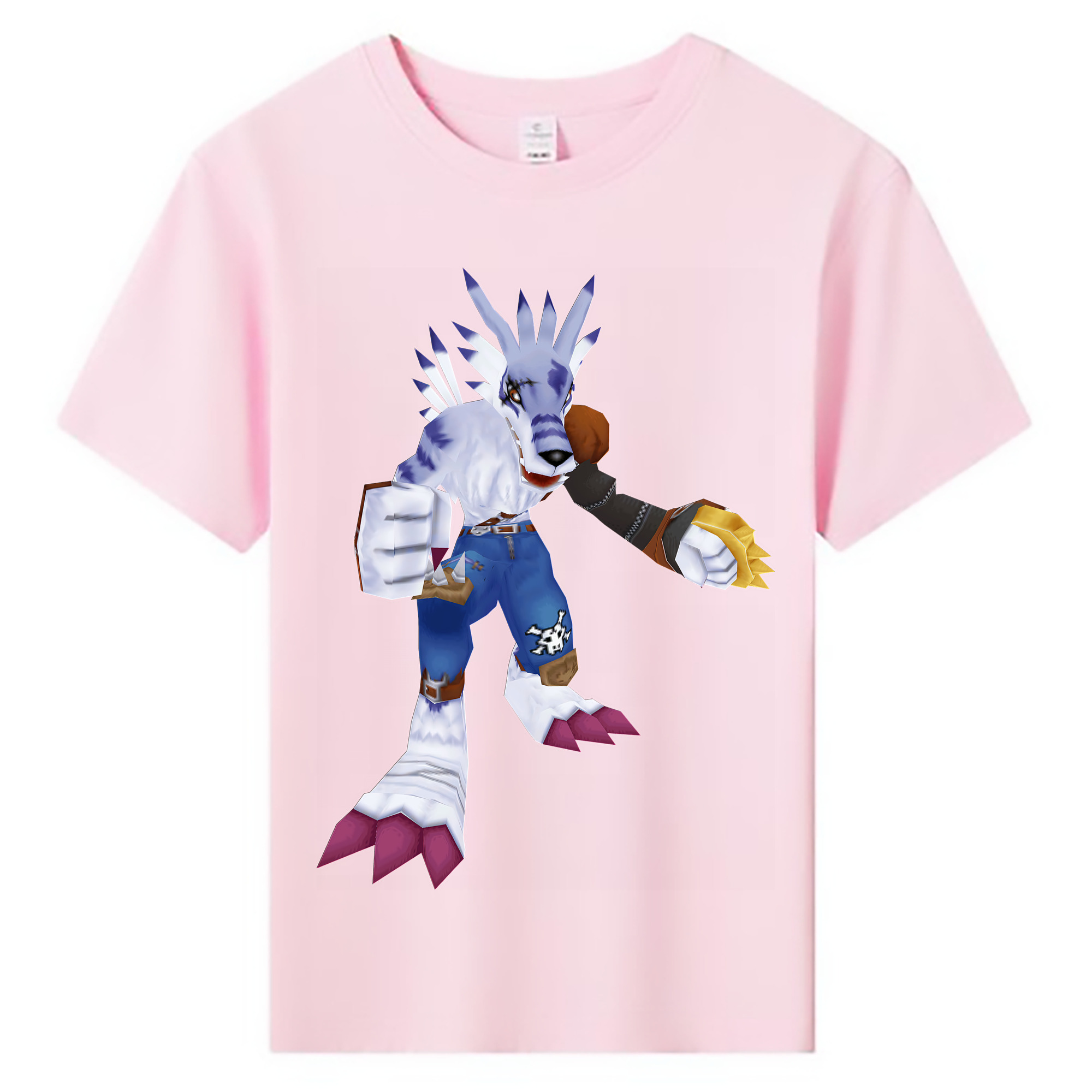 （画像用） Digimon デジタルモンスター/デジモン 綿100％キッズTシャツ（フロントプリント）