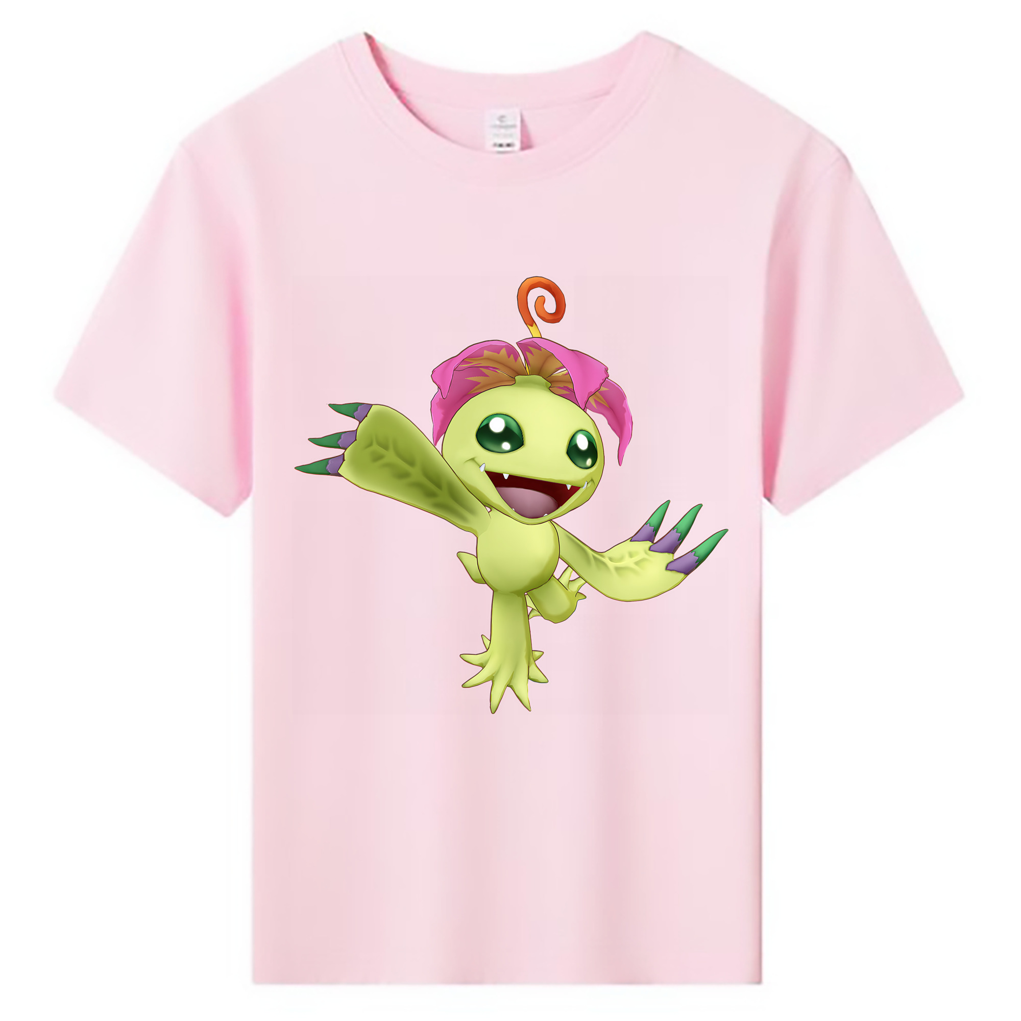 （画像用） Digimon デジタルモンスター/デジモン 綿100％キッズTシャツ（フロントプリント）