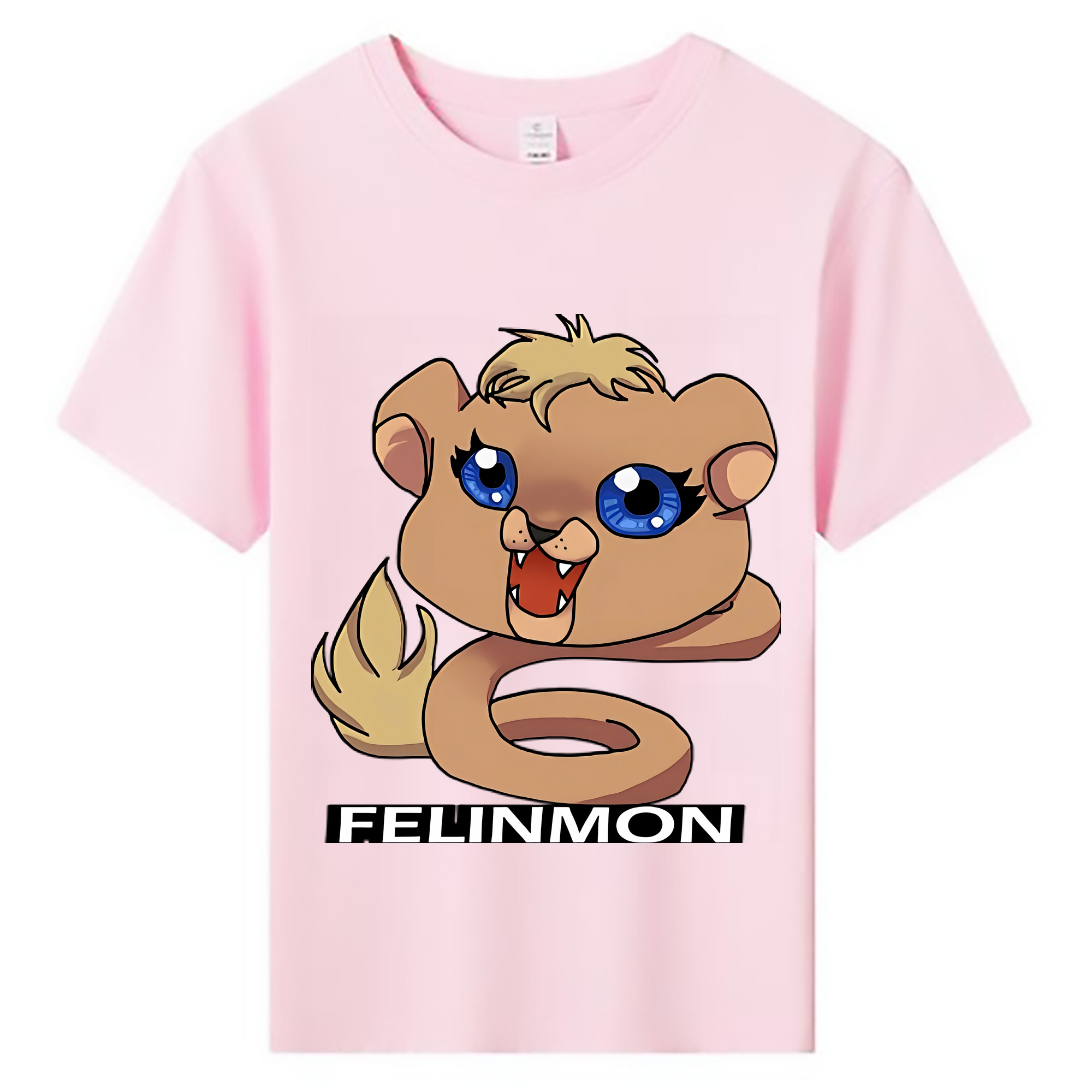 （画像用） Digimon デジタルモンスター/デジモン 綿100％キッズTシャツ（フロントプリント）
