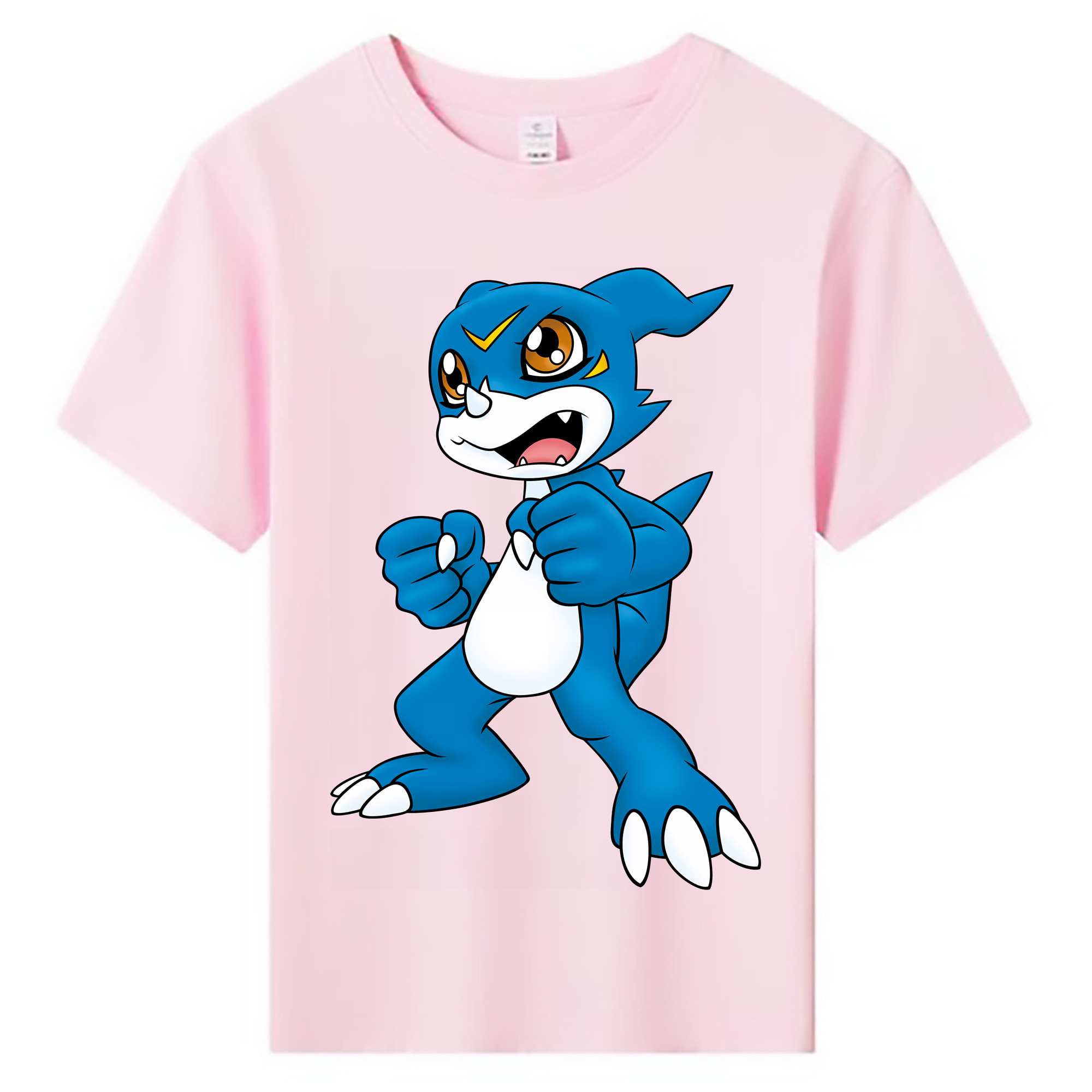 （画像用） Digimon デジタルモンスター/デジモン 綿100％キッズTシャツ（フロントプリント）