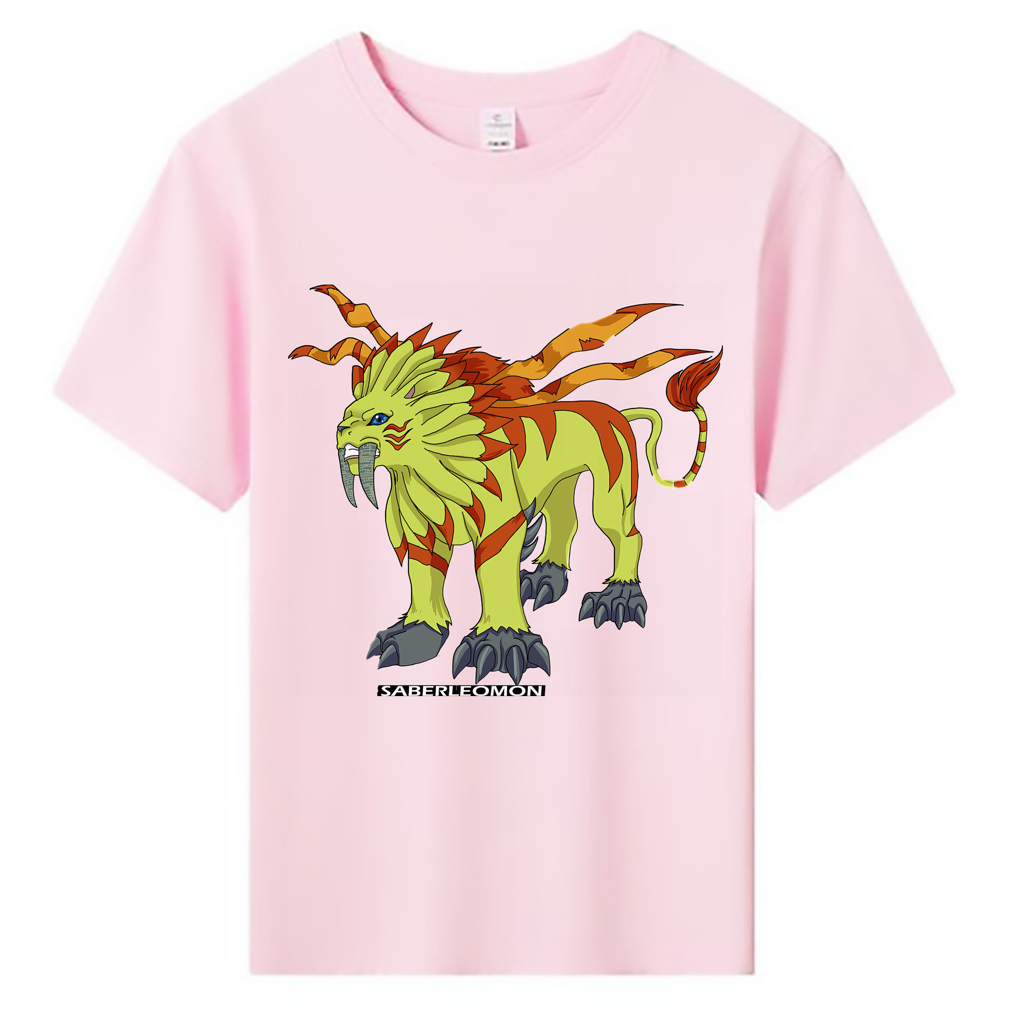 （画像用） Digimon デジタルモンスター/デジモン 綿100％キッズTシャツ（フロントプリント）