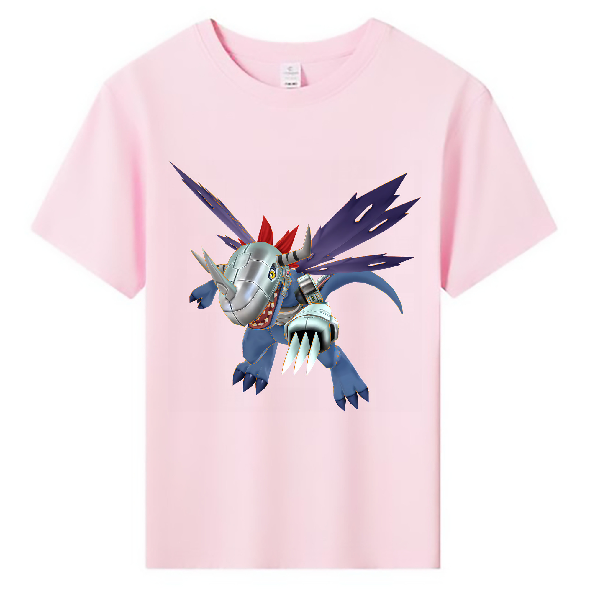 （画像用） Digimon デジタルモンスター/デジモン 綿100％キッズTシャツ（フロントプリント）