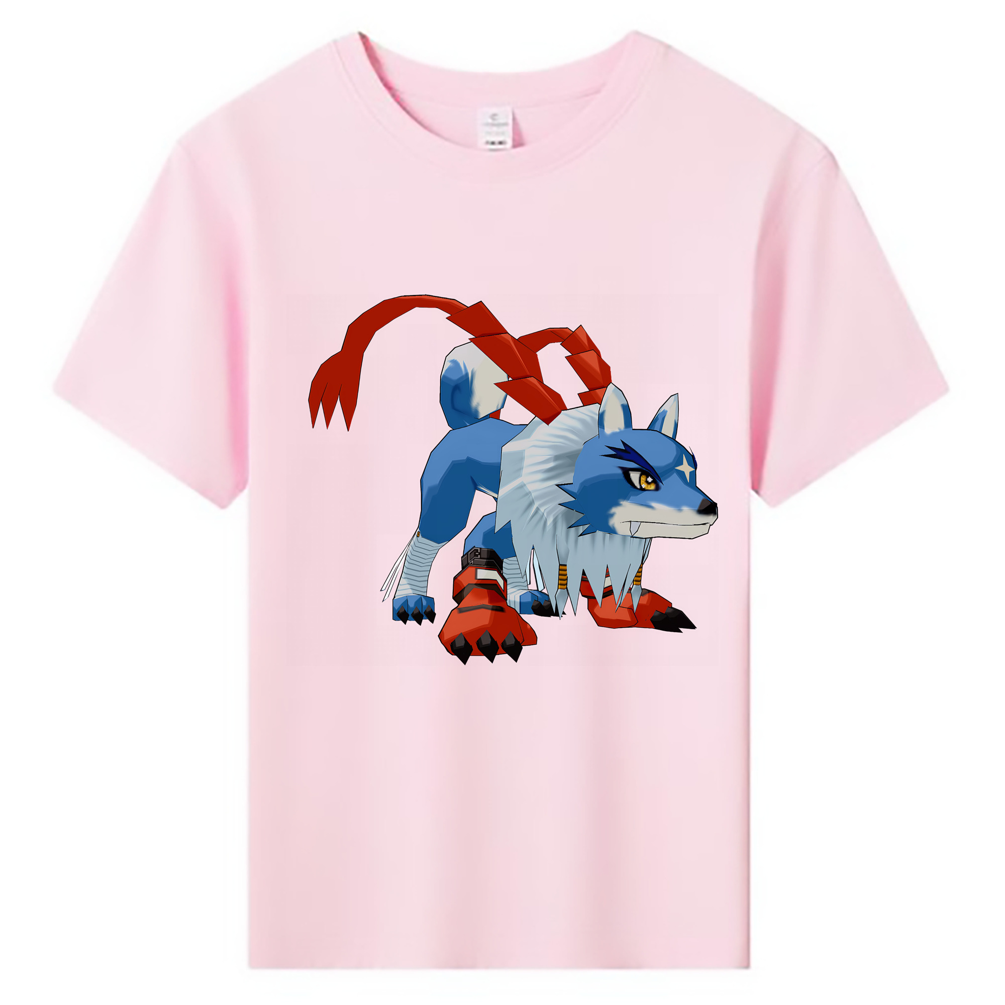 （画像用） Digimon デジタルモンスター/デジモン 綿100％キッズTシャツ（フロントプリント）
