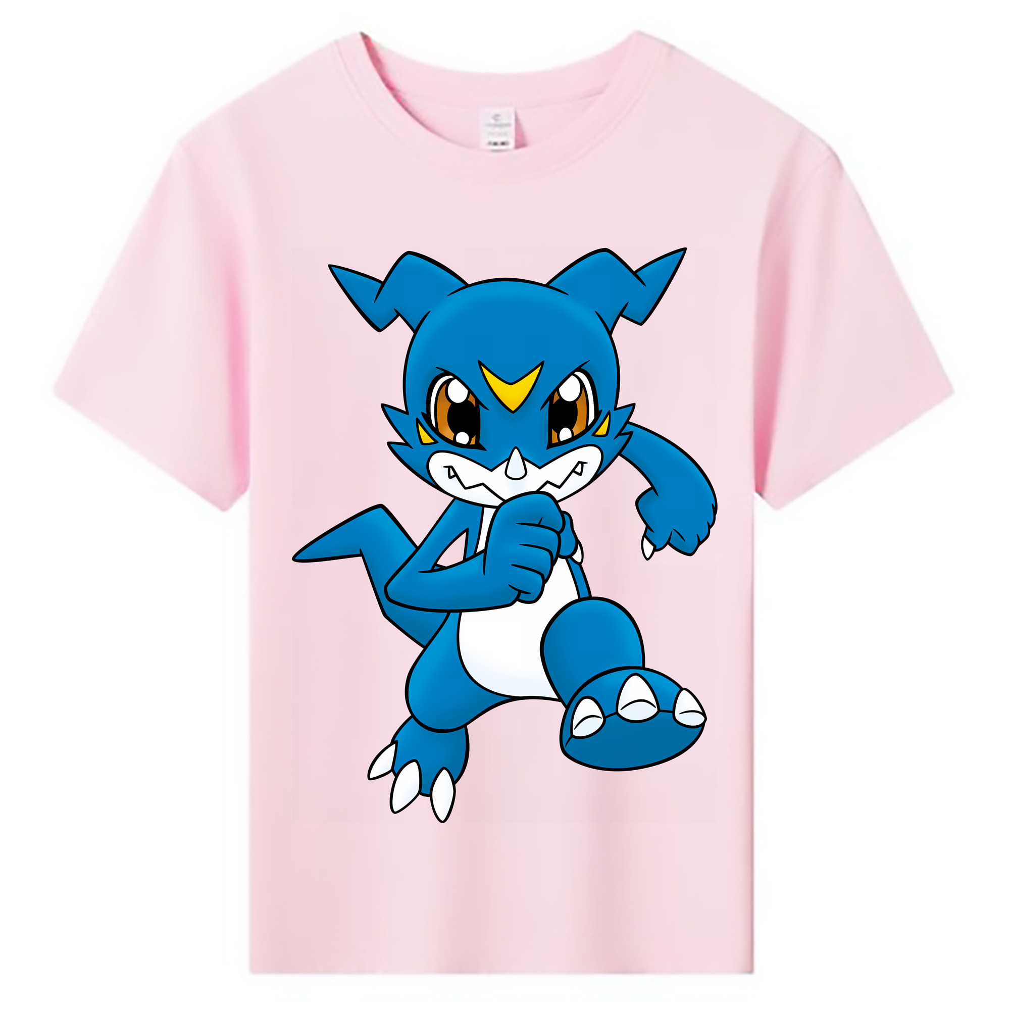 （画像用） Digimon デジタルモンスター/デジモン 綿100％キッズTシャツ（フロントプリント）