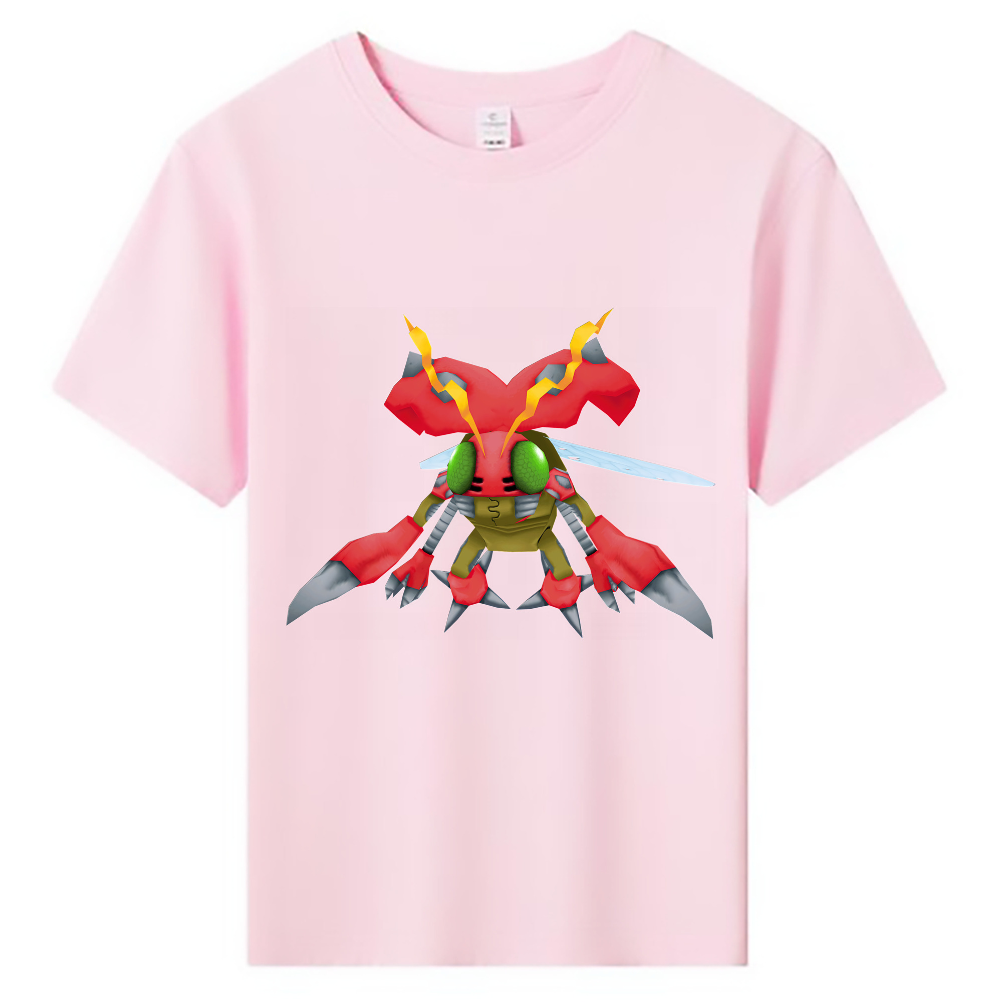 （画像用） Digimon デジタルモンスター/デジモン 綿100％キッズTシャツ（フロントプリント）