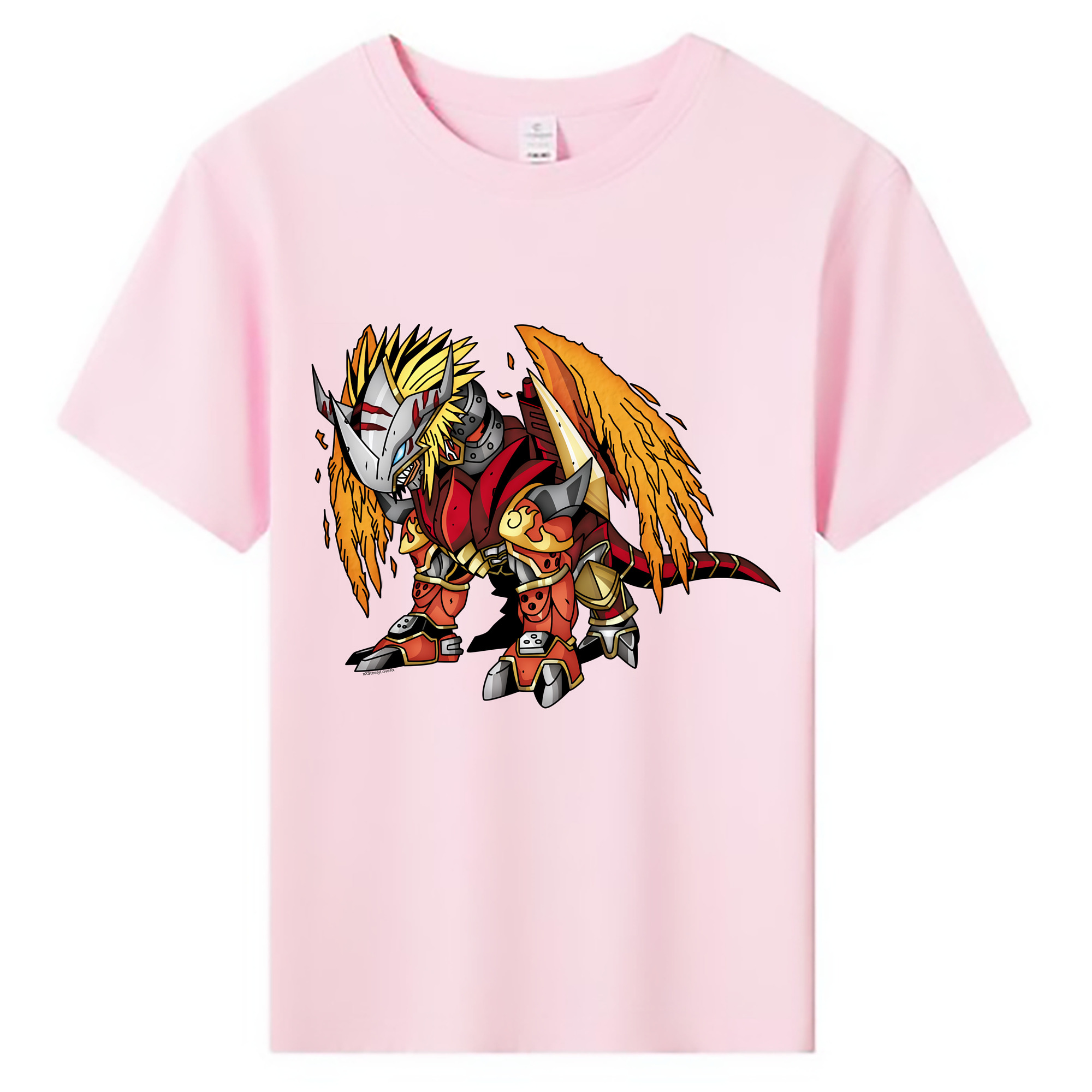 （画像用） Digimon デジタルモンスター/デジモン 綿100％キッズTシャツ（フロントプリント）