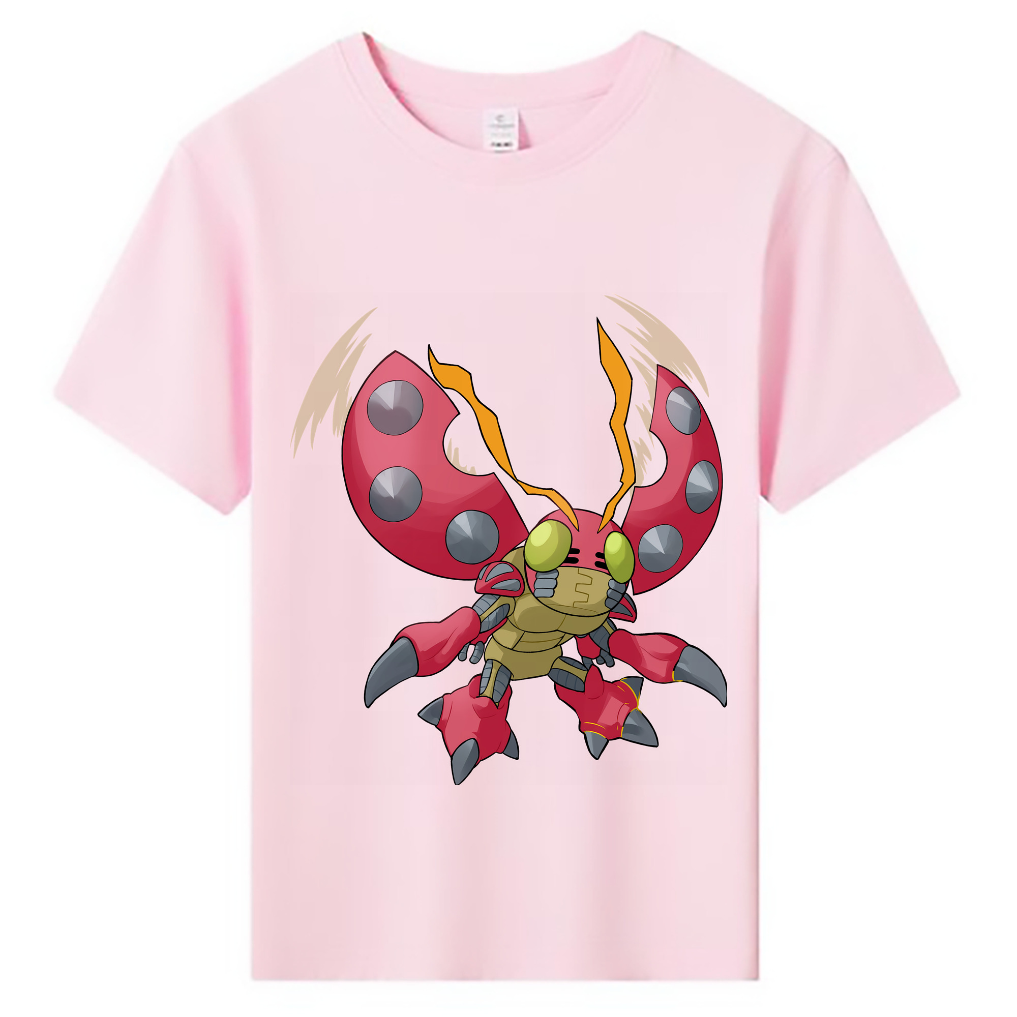 （画像用） Digimon デジタルモンスター/デジモン 綿100％キッズTシャツ（フロントプリント）