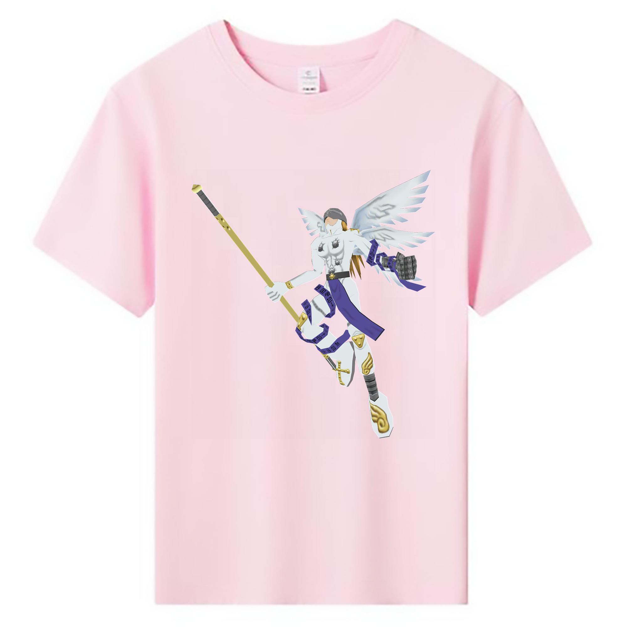 （画像用） Digimon デジタルモンスター/デジモン 綿100％キッズTシャツ（フロントプリント）