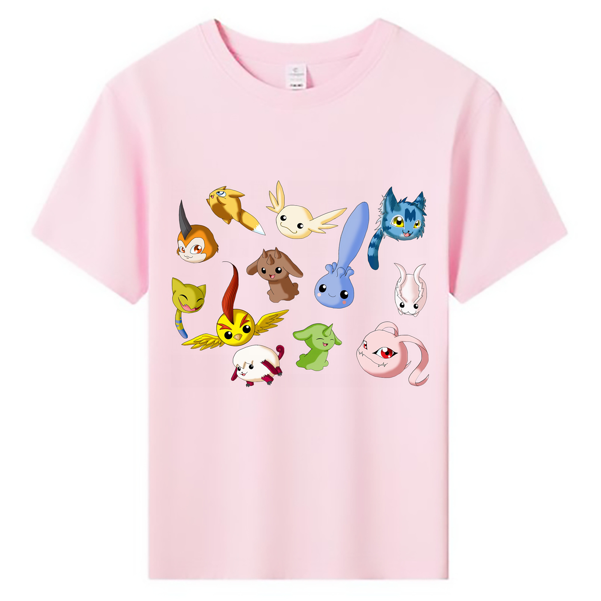（画像用） Digimon デジタルモンスター/デジモン 綿100％キッズTシャツ（フロントプリント）
