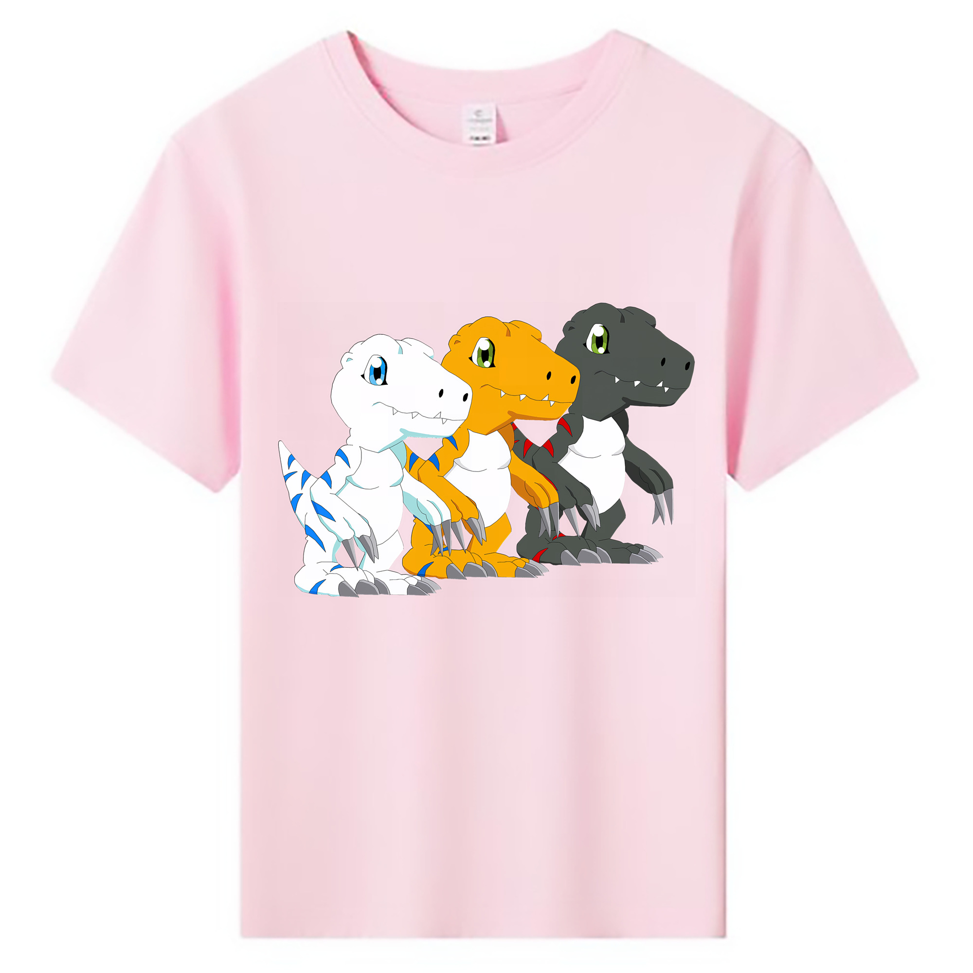（画像用） Digimon デジタルモンスター/デジモン 綿100％キッズTシャツ（フロントプリント）