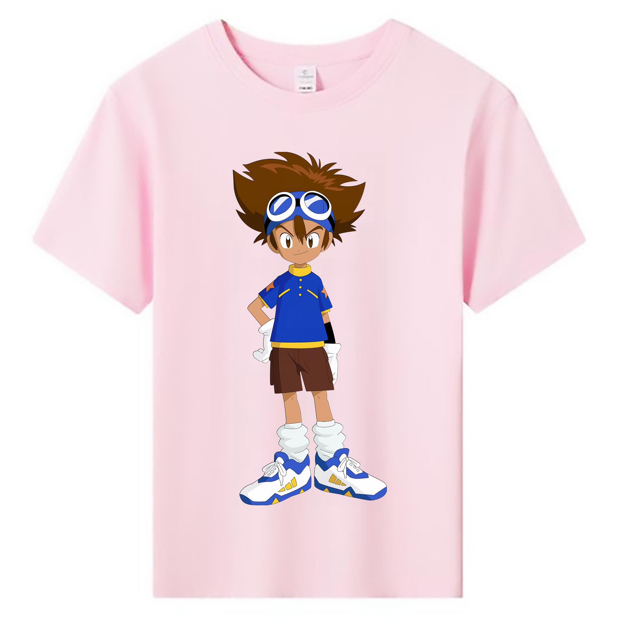 （画像用） Digimon デジタルモンスター/デジモン 綿100％キッズTシャツ（フロントプリント）