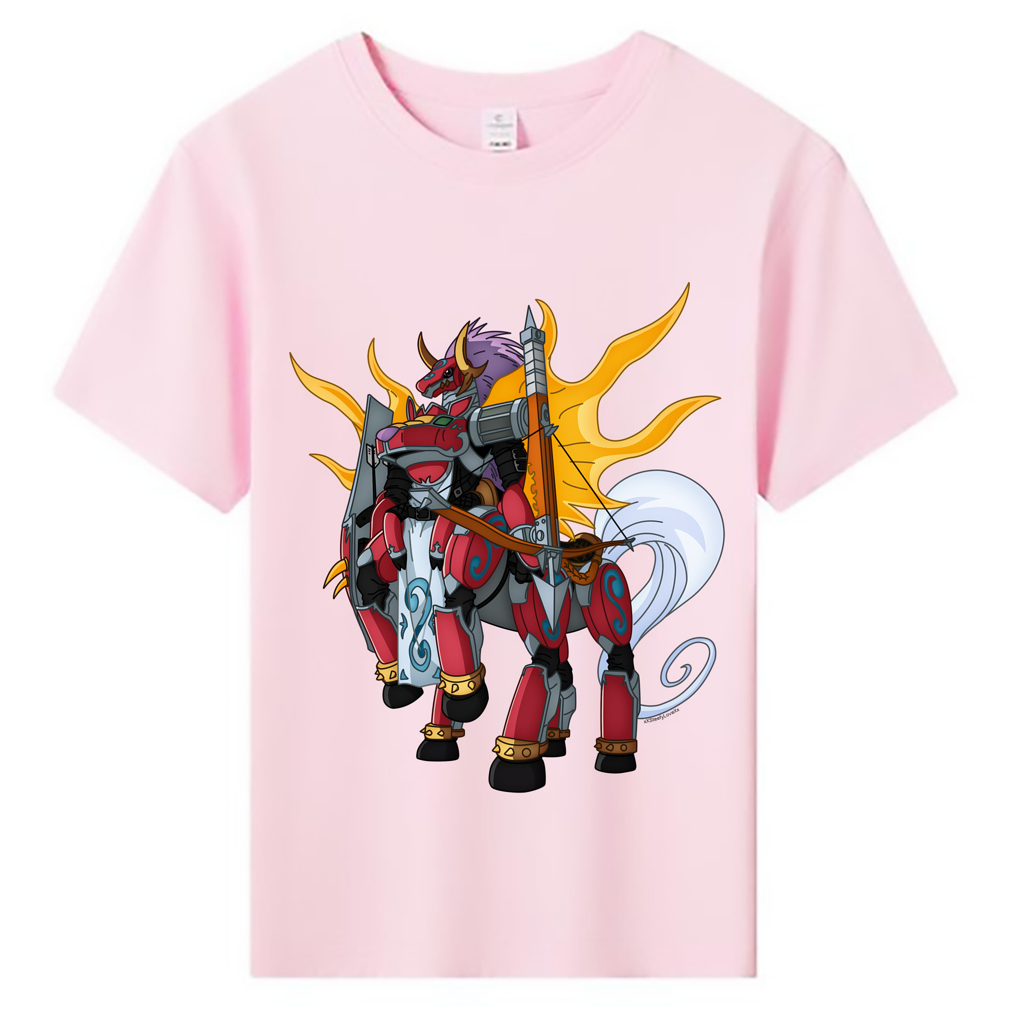 （画像用） Digimon デジタルモンスター/デジモン 綿100％キッズTシャツ（フロントプリント）